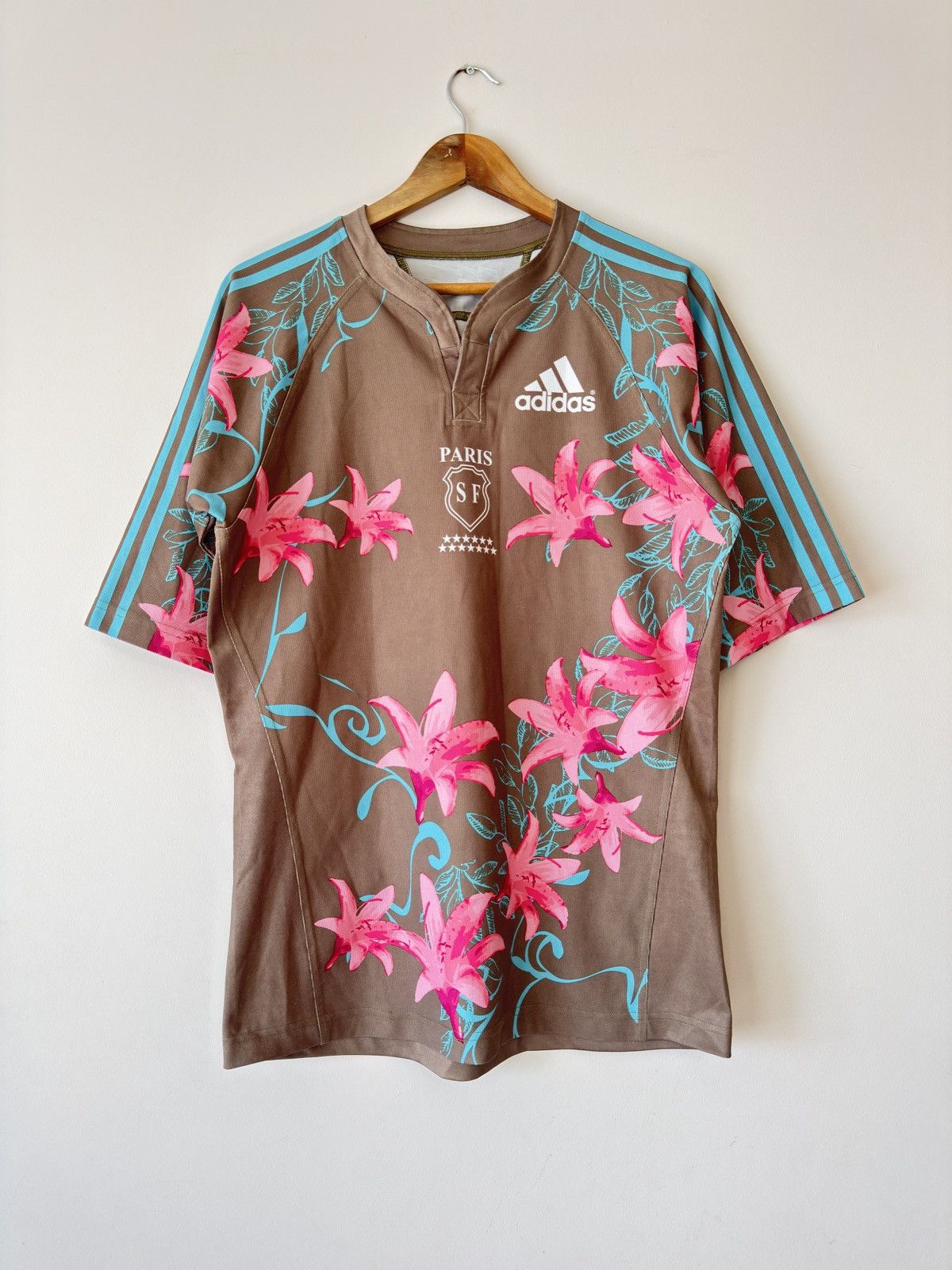 Adidas Vintage SF Paris 2007-2008 Away Rugby Jersey Adidas Shirt Size US L / EU 52-54 / 3 - 1 Thumbnail
