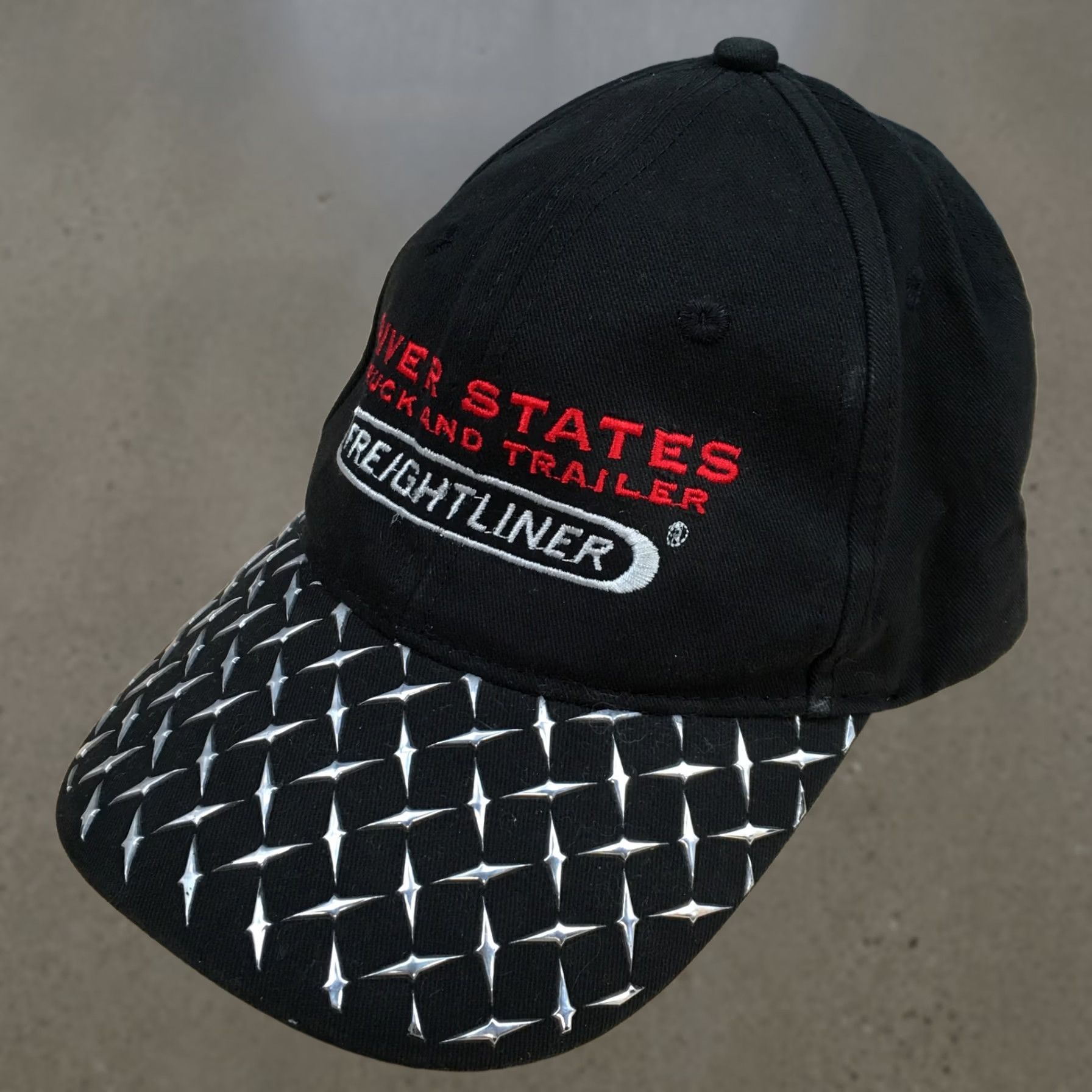 Vintage Freightliner River States Baseball Cap Hat Black Strapback OSFA Unbranded Men Cotton Canvas Adjustable Vintage No Size ONE SIZE - 1 Thumbnail