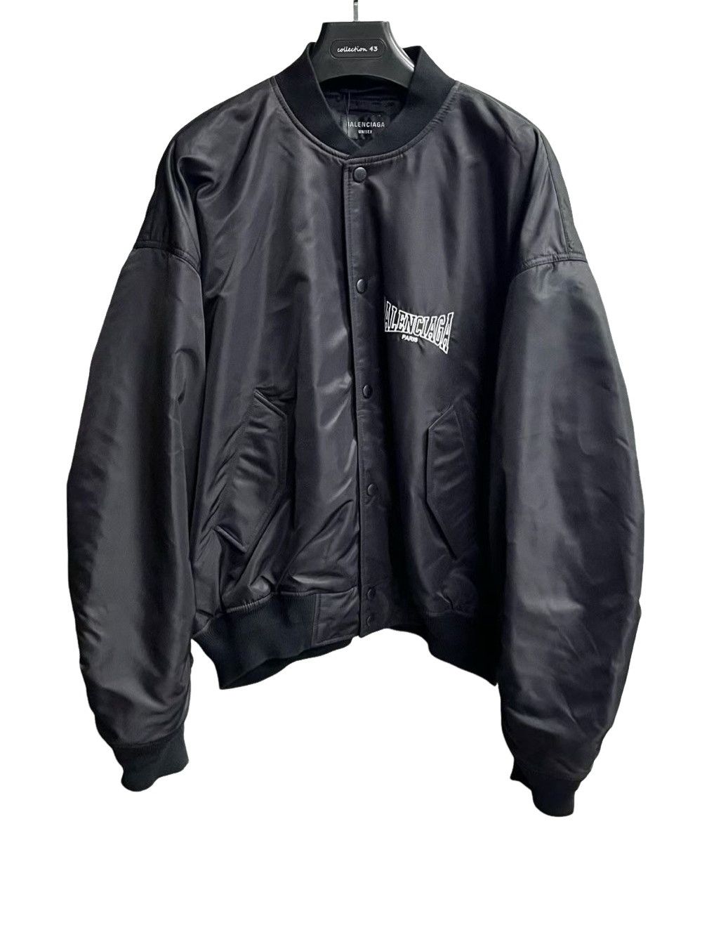 Balenciaga Balenciaga Sinners Embroidered Satin Bomber Jacket