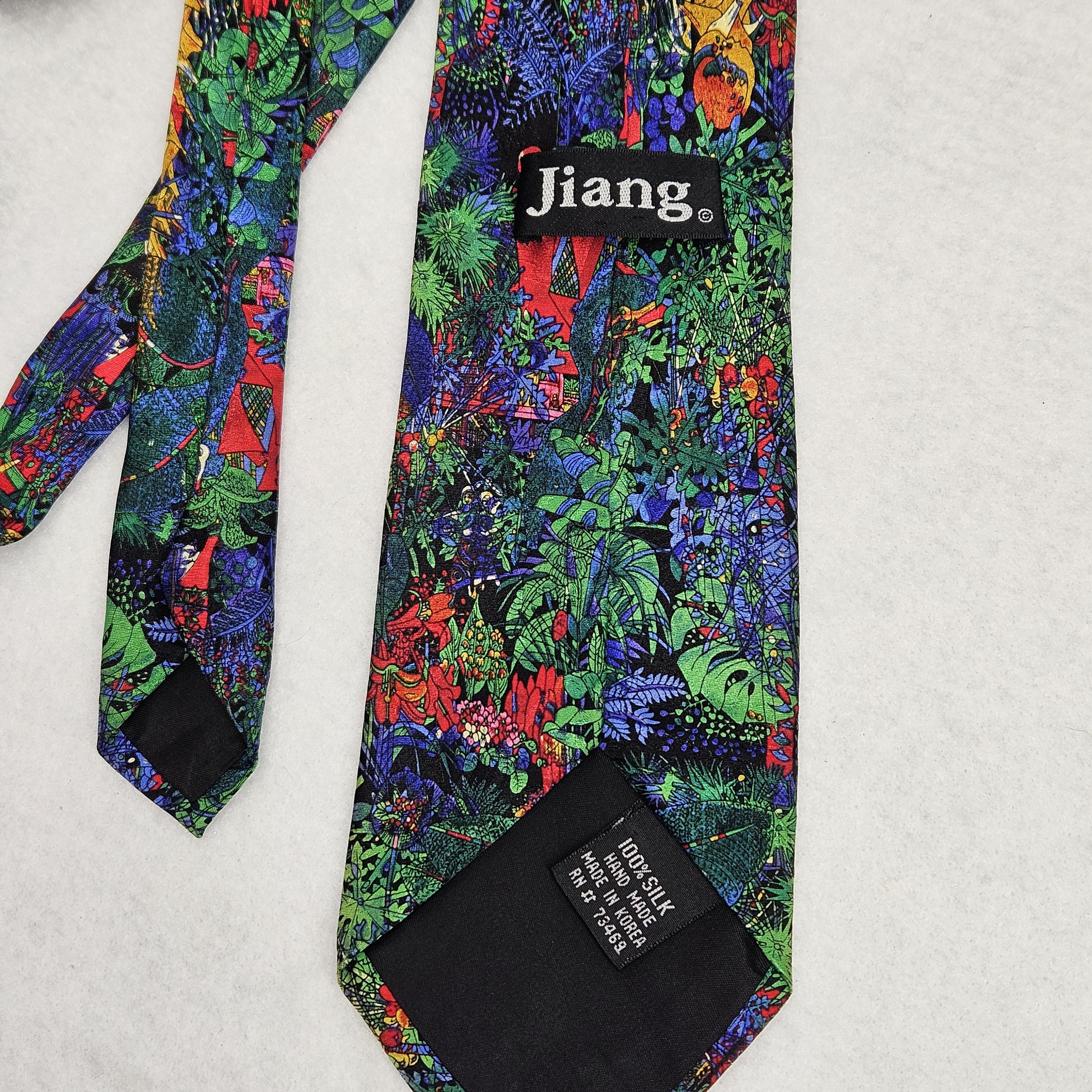 Other Jiang Tiefeng 60x3.5" RARE Necktie Tie 100% Silk Yunnan Size ONE SIZE - 10 Thumbnail