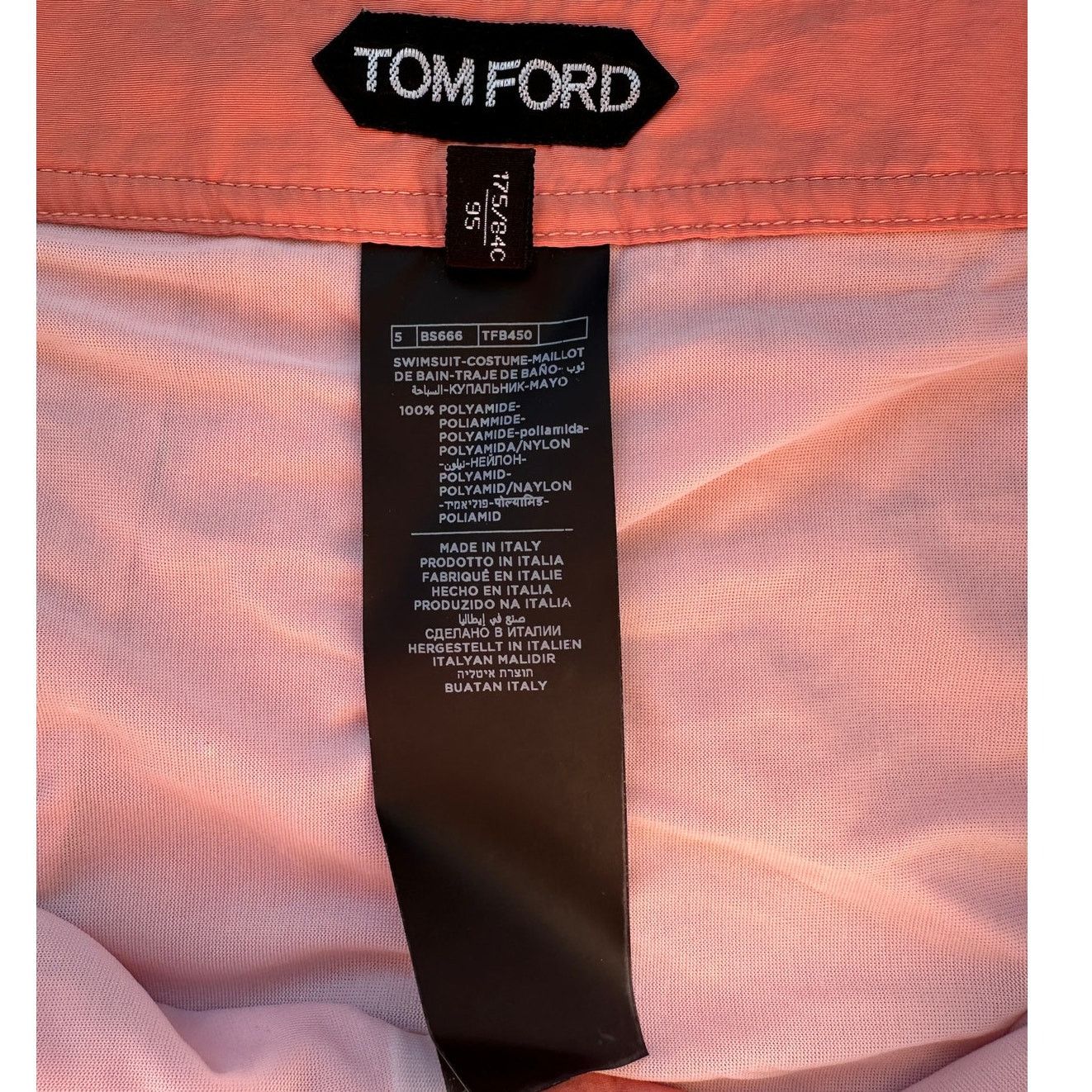 Tom Ford Tom Ford Swim Shorts Peach Men US M Buckle Size US 30 / EU 46 - 12 Thumbnail