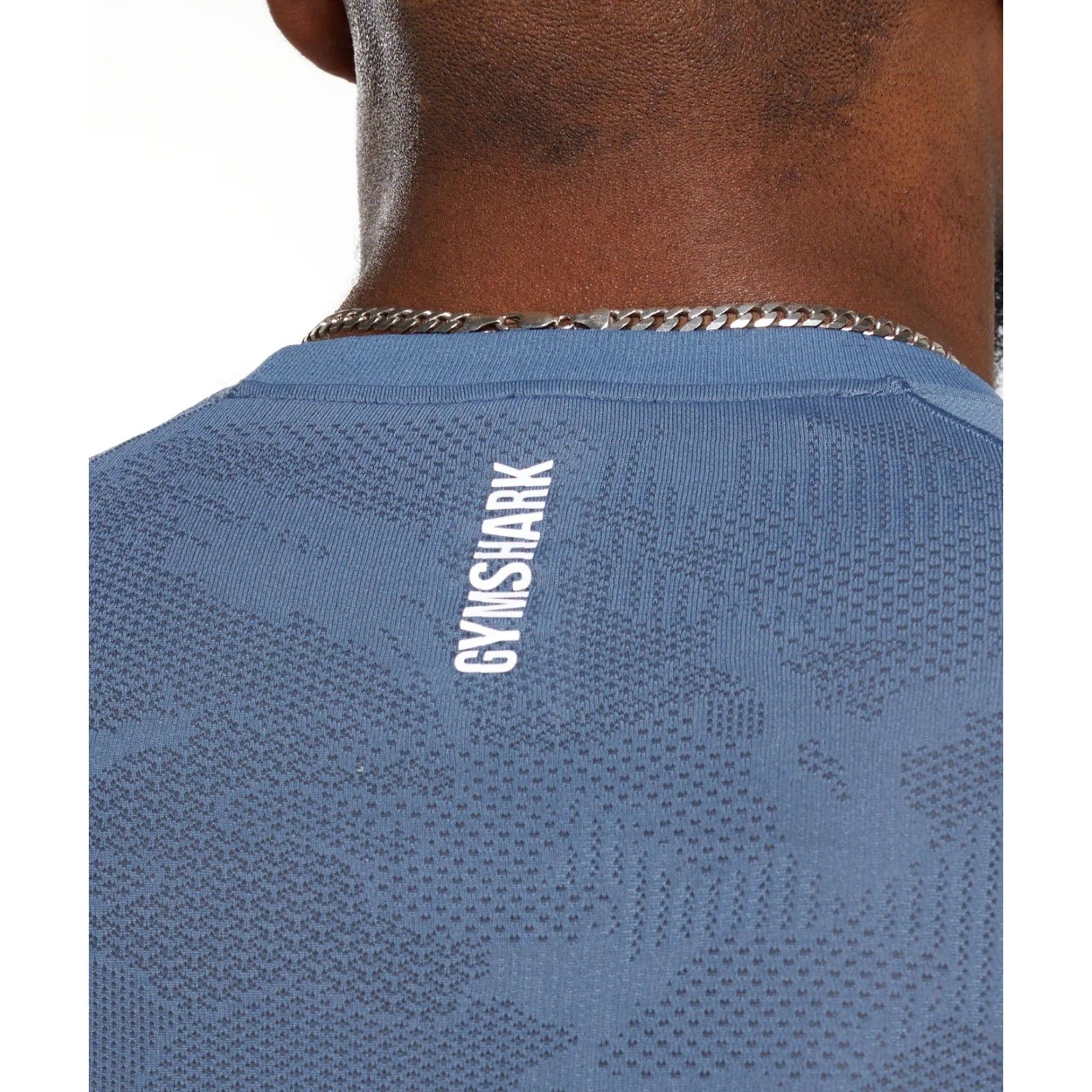 Gymshark Gymshark T-Shirt Geo Seamless Training Onyx Y2K M Mens Regular Blue/Black Size US M / EU 48-50 / 2 - 7 Thumbnail