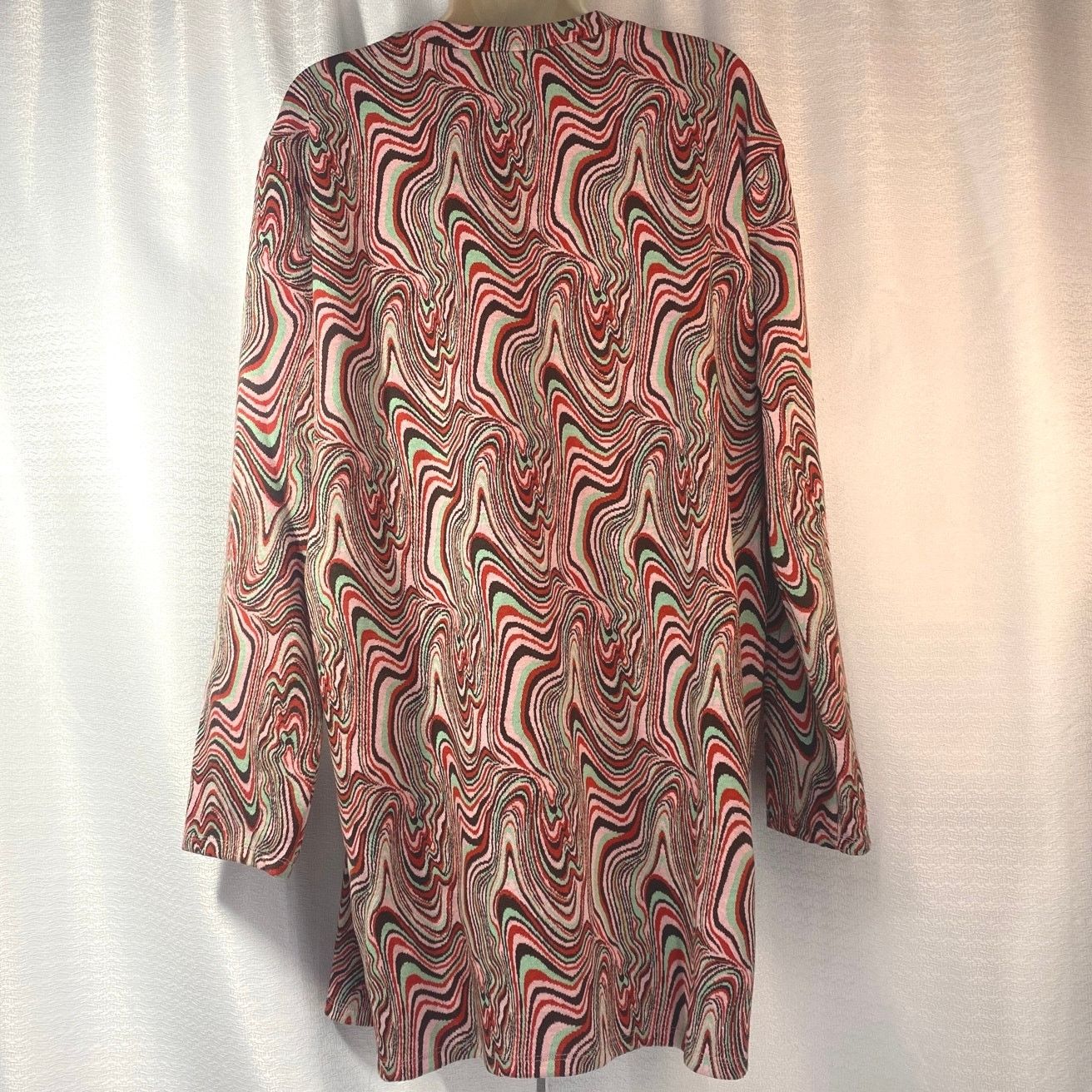 Zara Zara Psycodelic Print Long Sleeve Winter Dress women sz L Size L / US 10 / IT 46 - 3 Thumbnail