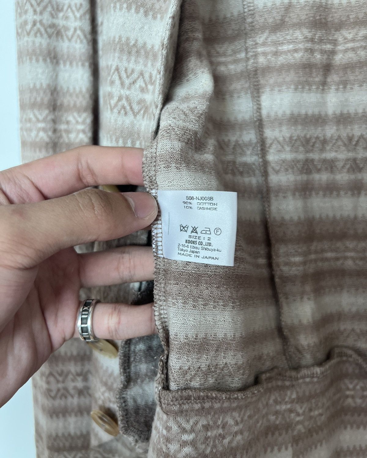 Number (N)ine Number (N)ine SS08 “Birds” Fair Isle Jacket Size US M / EU 48-50 / 2 - 10 Thumbnail