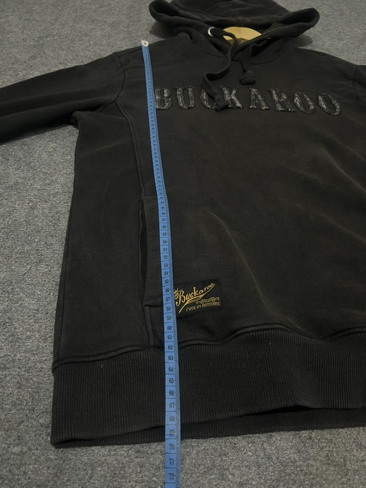 Beauty Beast Hoodie BUCKAROO Washed Black Gothic Cross Edition ( Size US XL / EU 56 / 4 - 13 Thumbnail