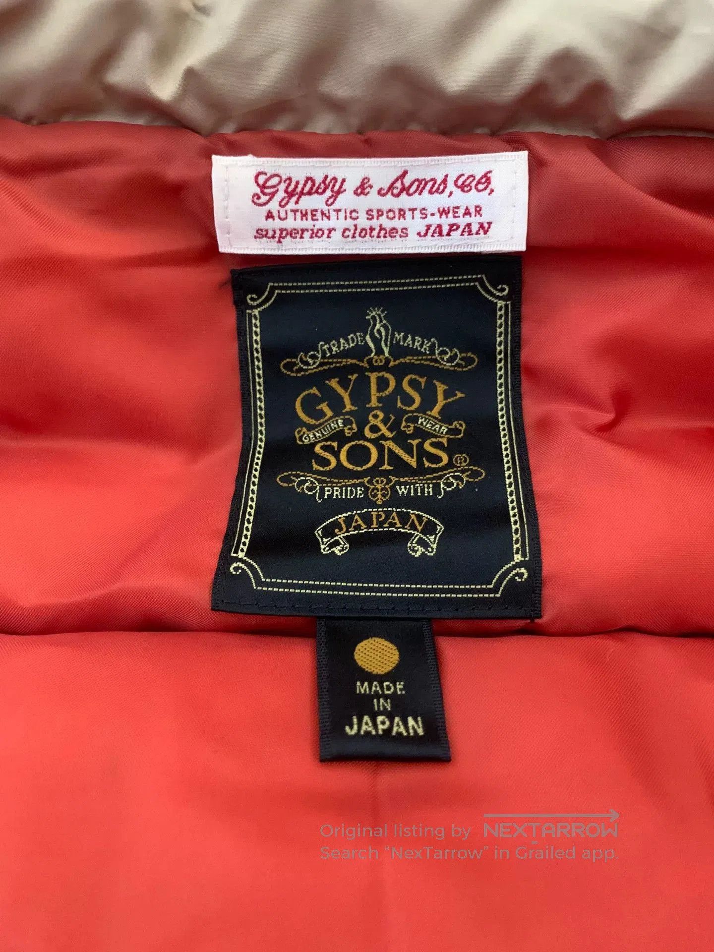 Japanese Brand gypsy sons down jacket with hood. Size US M / EU 48-50 / 2 - 6 Thumbnail