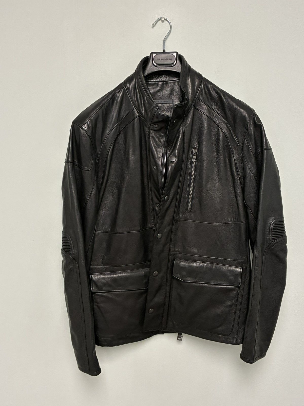 John Varvatos Leather Moto Size EU 54 USA 44 Size US L / EU 52-54 / 3 - 5 Thumbnail