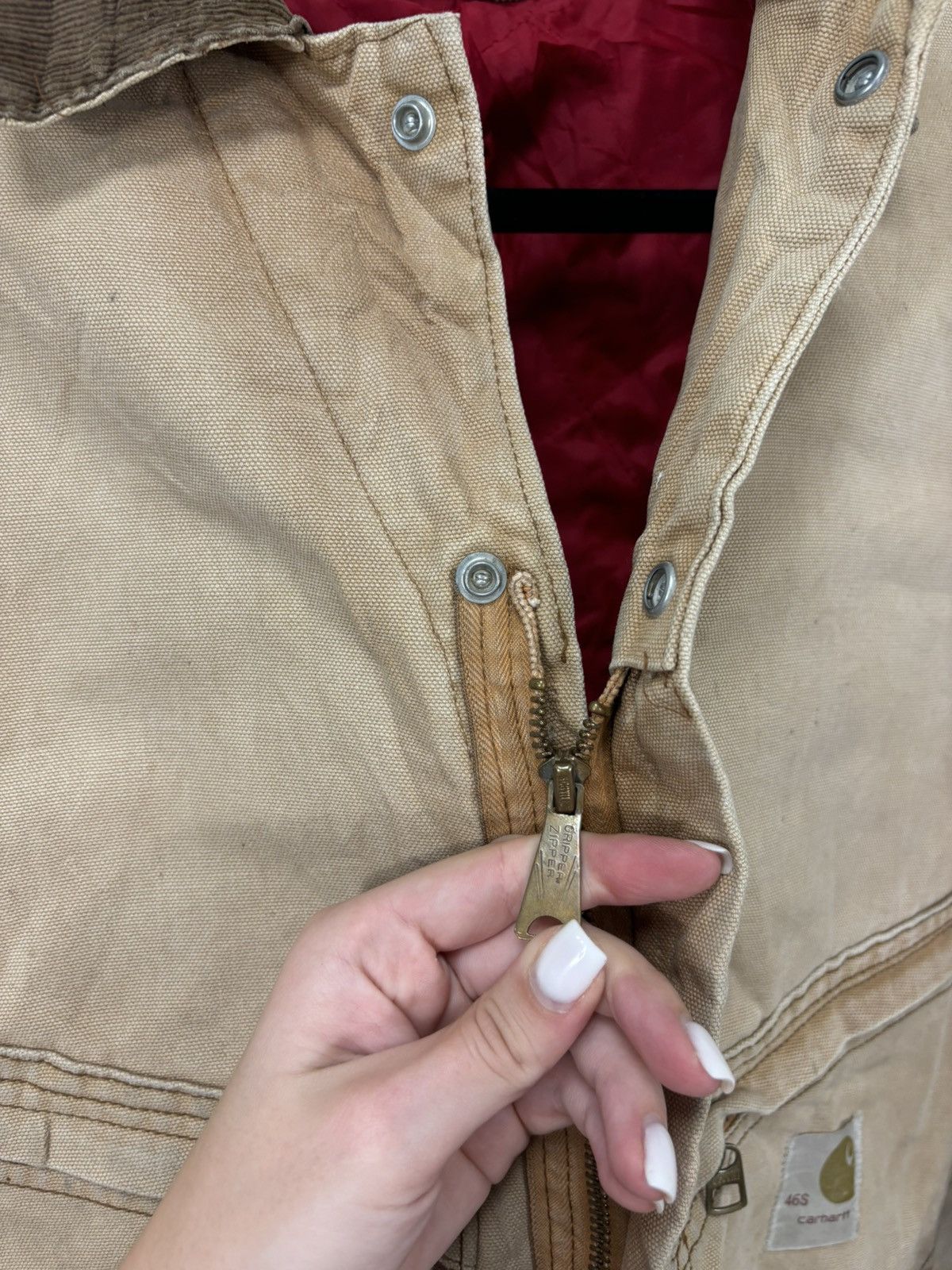 Carhartt Vintage 90s Carhartt Y2K Workwear Hype Boxy Cropped Jacket Size US L / EU 52-54 / 3 - 17 Thumbnail