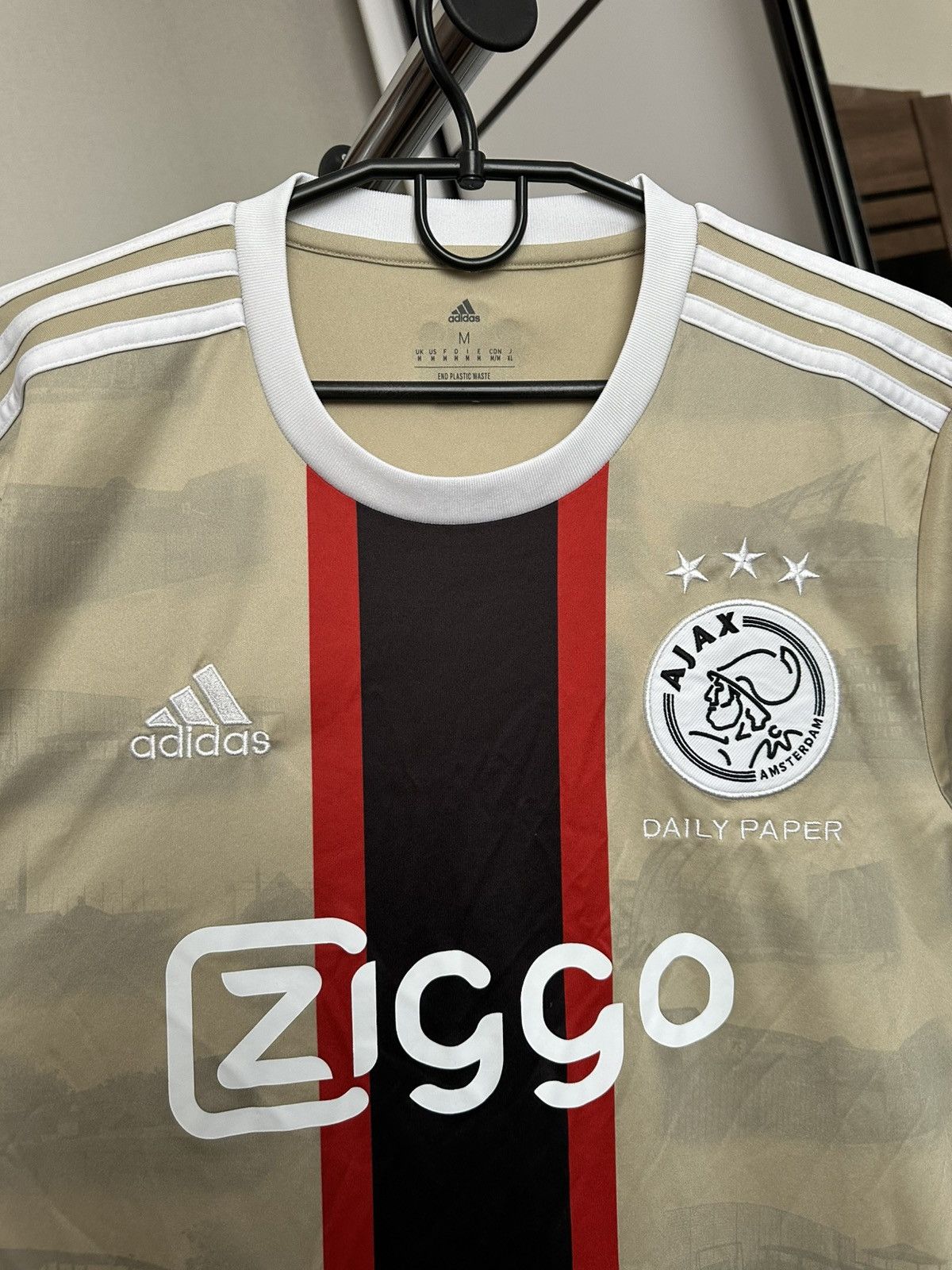 Adidas 2022/2023 Ajax Amsterdam Daily Paper Soccer Jersey T-Shirt Size US M / EU 48-50 / 2 - 5 Thumbnail