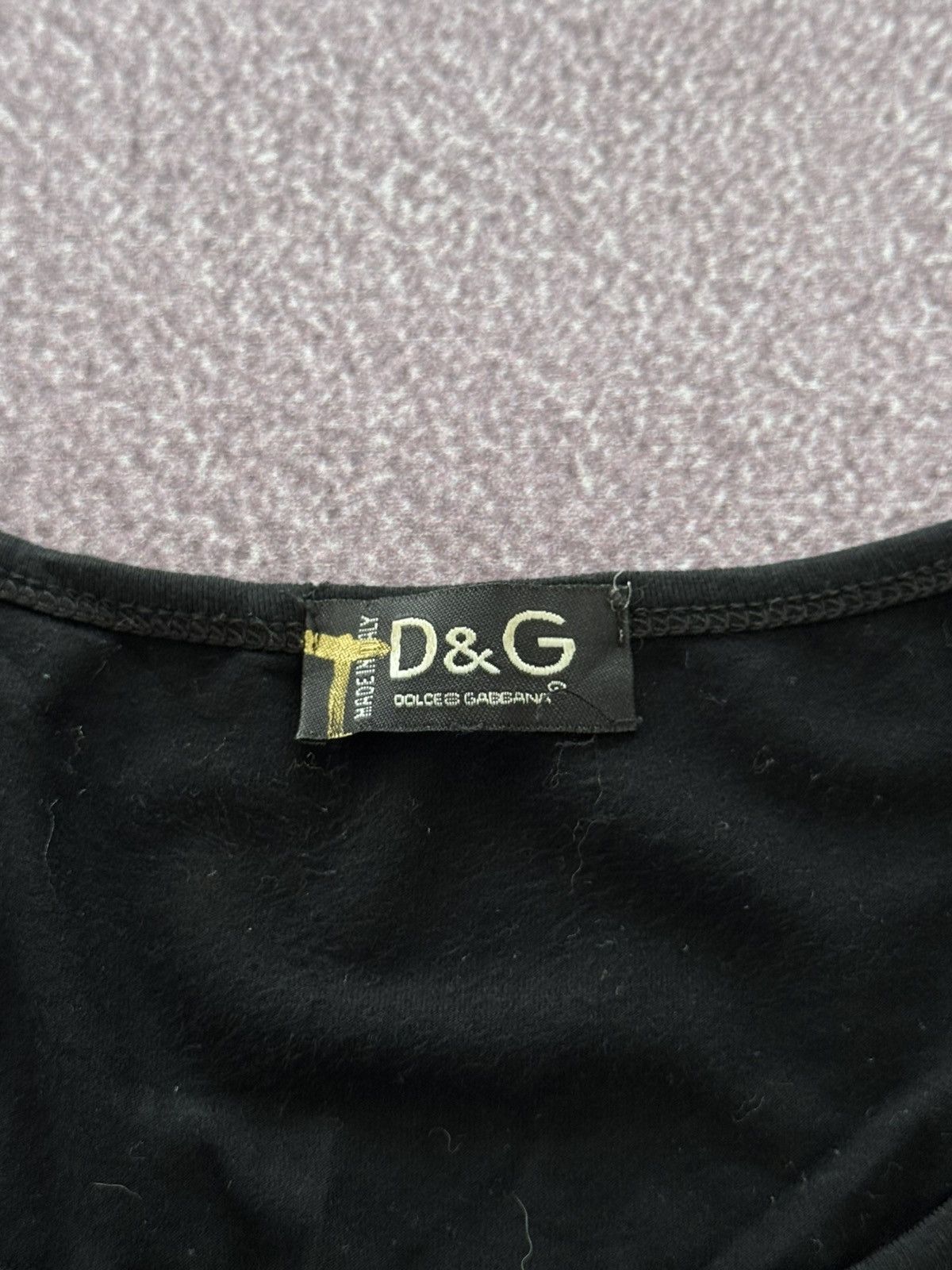 Dolce & Gabbana D&G Dolce & Gabbana Glamour Y2K Big Logo Long Sleeve Top Size M / US 6-8 / IT 42-44 - 9 Thumbnail