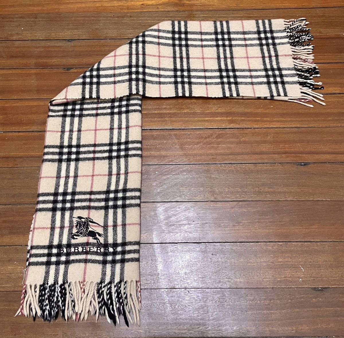 Burberry Rare Design Vintage Brand Burberry Big Logo Scarves 2000s Size ONE SIZE - 1 Thumbnail