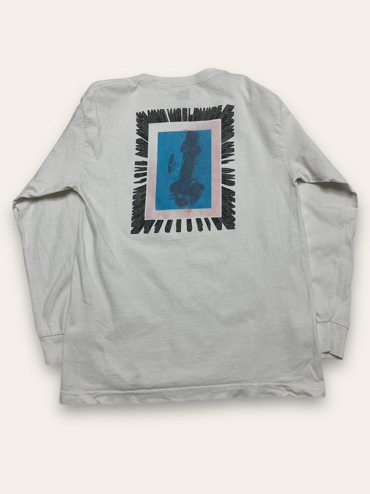 Huf Vintage HUF Big Logo Disorder Longsleeve Tee Shirt Y2K Size US S / EU 44-46 / 1 - 1 Thumbnail