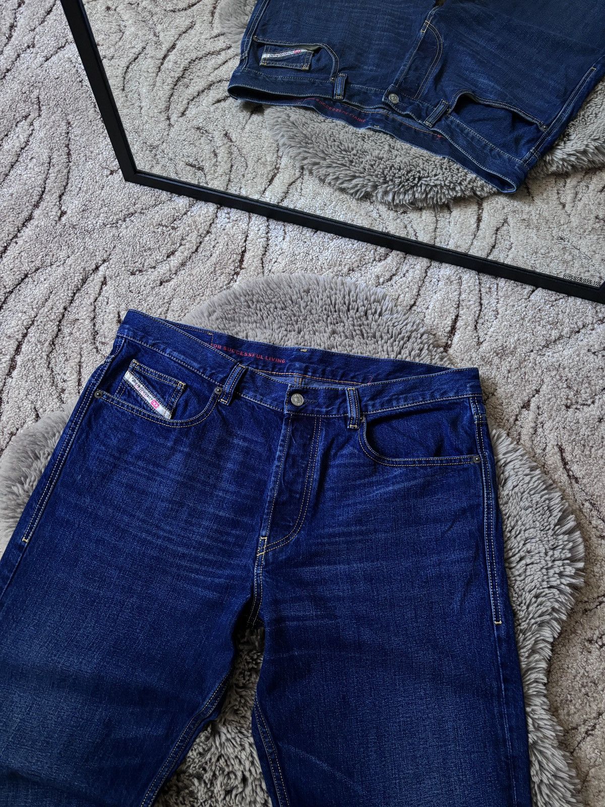 Diesel × Diesel Black Gold Diesel D-Macs 2010 jeans baggy fit blue denim pants Size US 36 / EU 52 - 6 Thumbnail