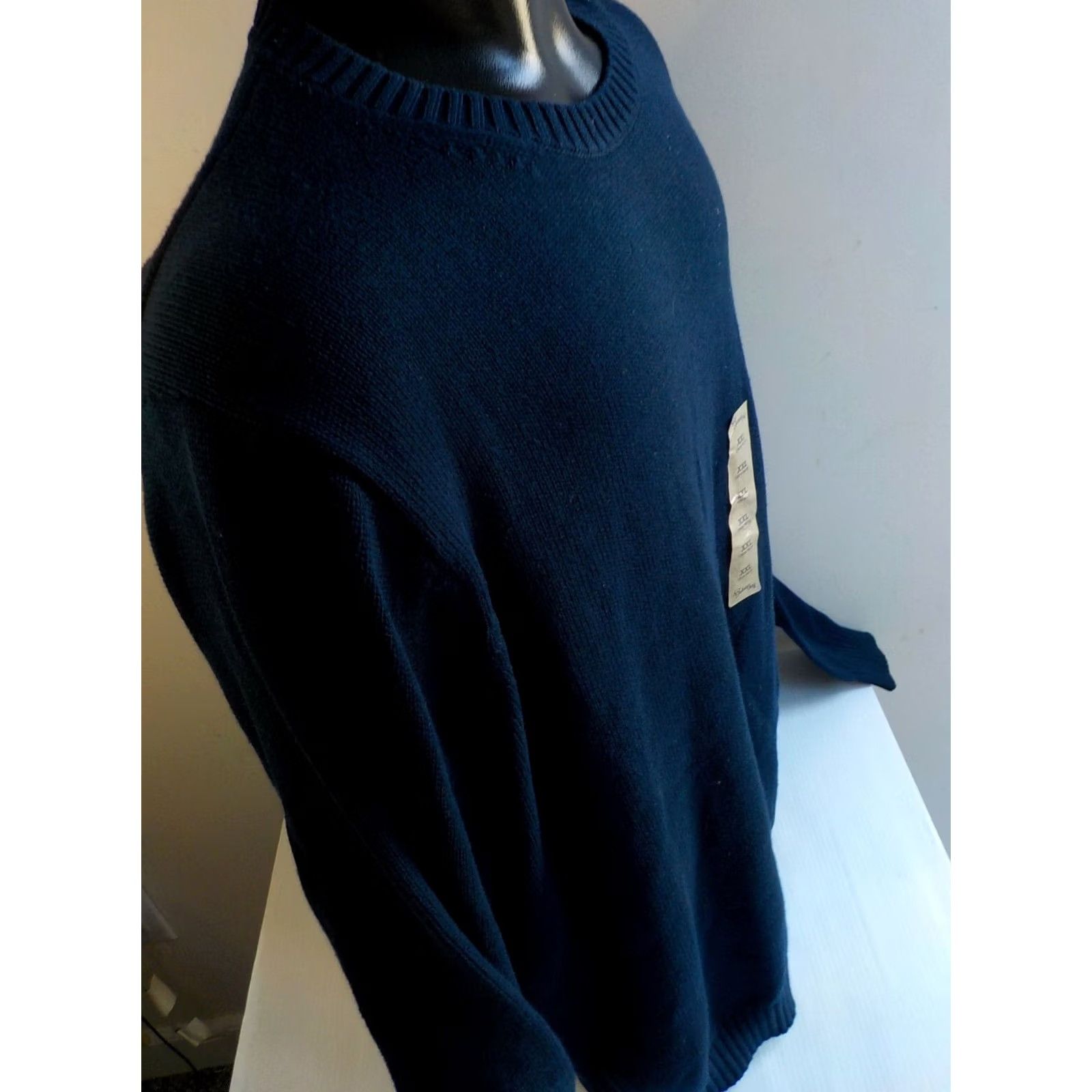 Vintage St. John's Bay Mens CrewNeck Pullover Sweater Blue 100% Cotton XXL NWT Size US XXL / EU 58 / 5 - 3 Thumbnail