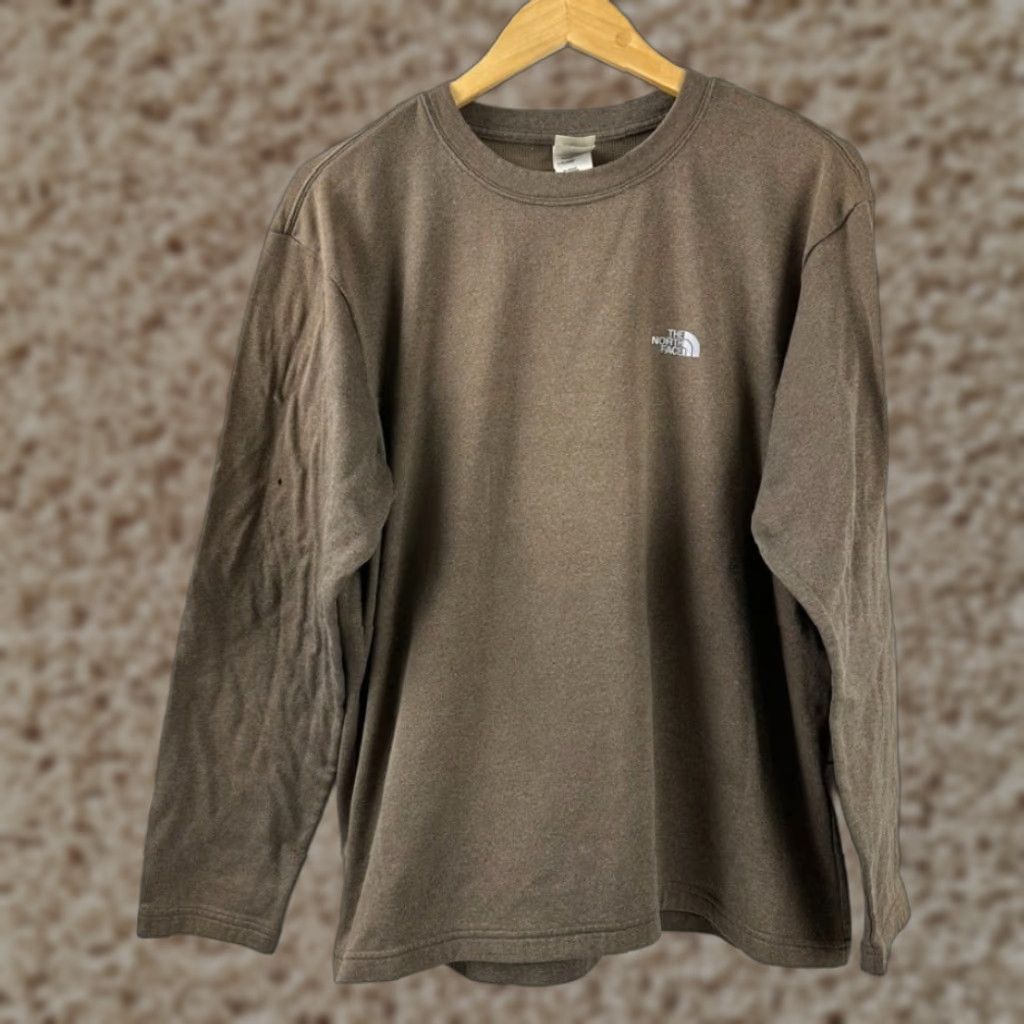 The North Face VINTAGE The North Face Long Sleeve T-Shirt Mens Medium Crew Neck Brown Outdoor 2000s Size US M / EU 48-50 / 2 - 1 Thumbnail