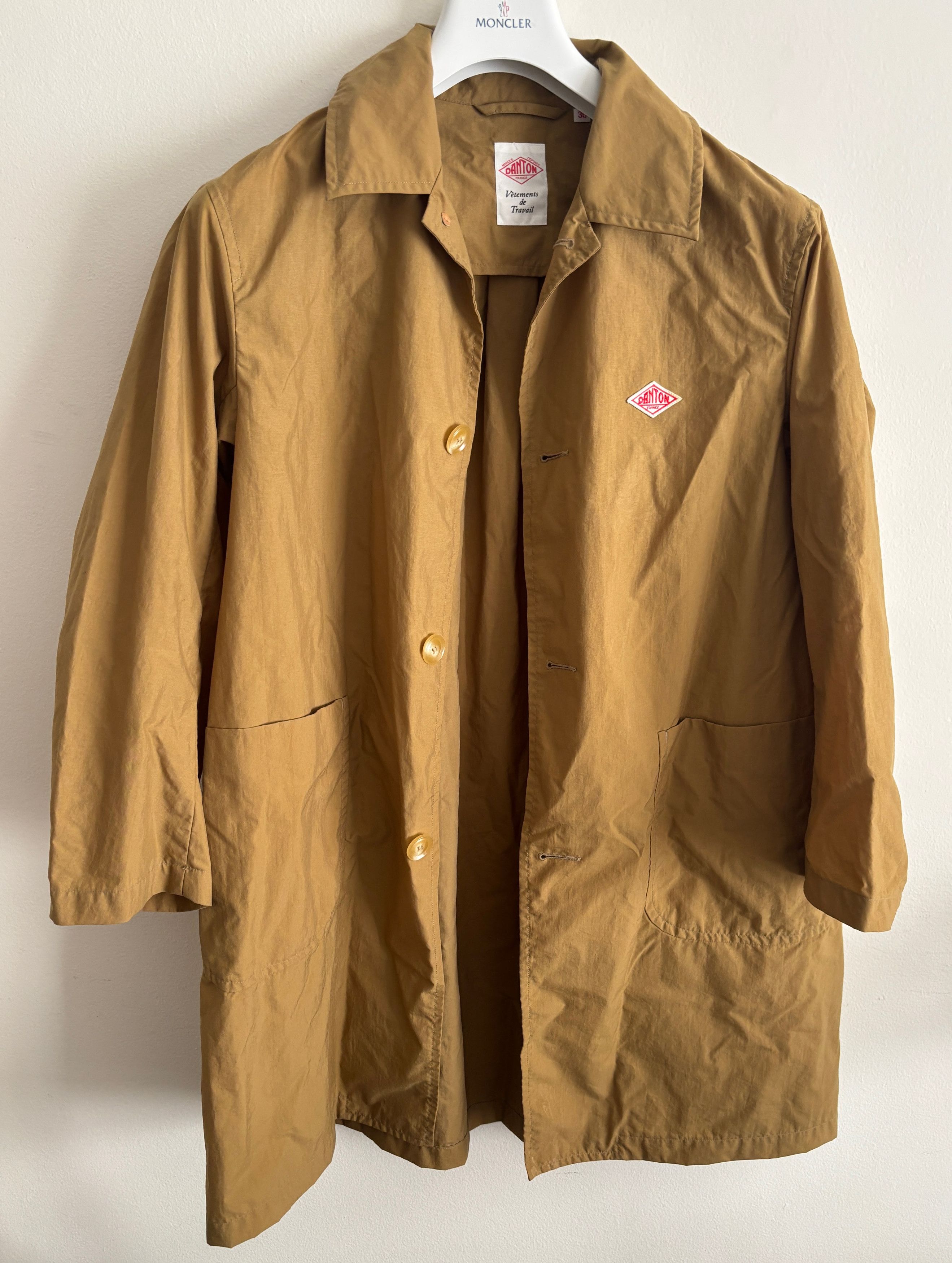 Danton $495 Tan Nylon Mac Coat / Jacket - 36 Small/ Medium Size US S / EU 44-46 / 1 - 2 Thumbnail