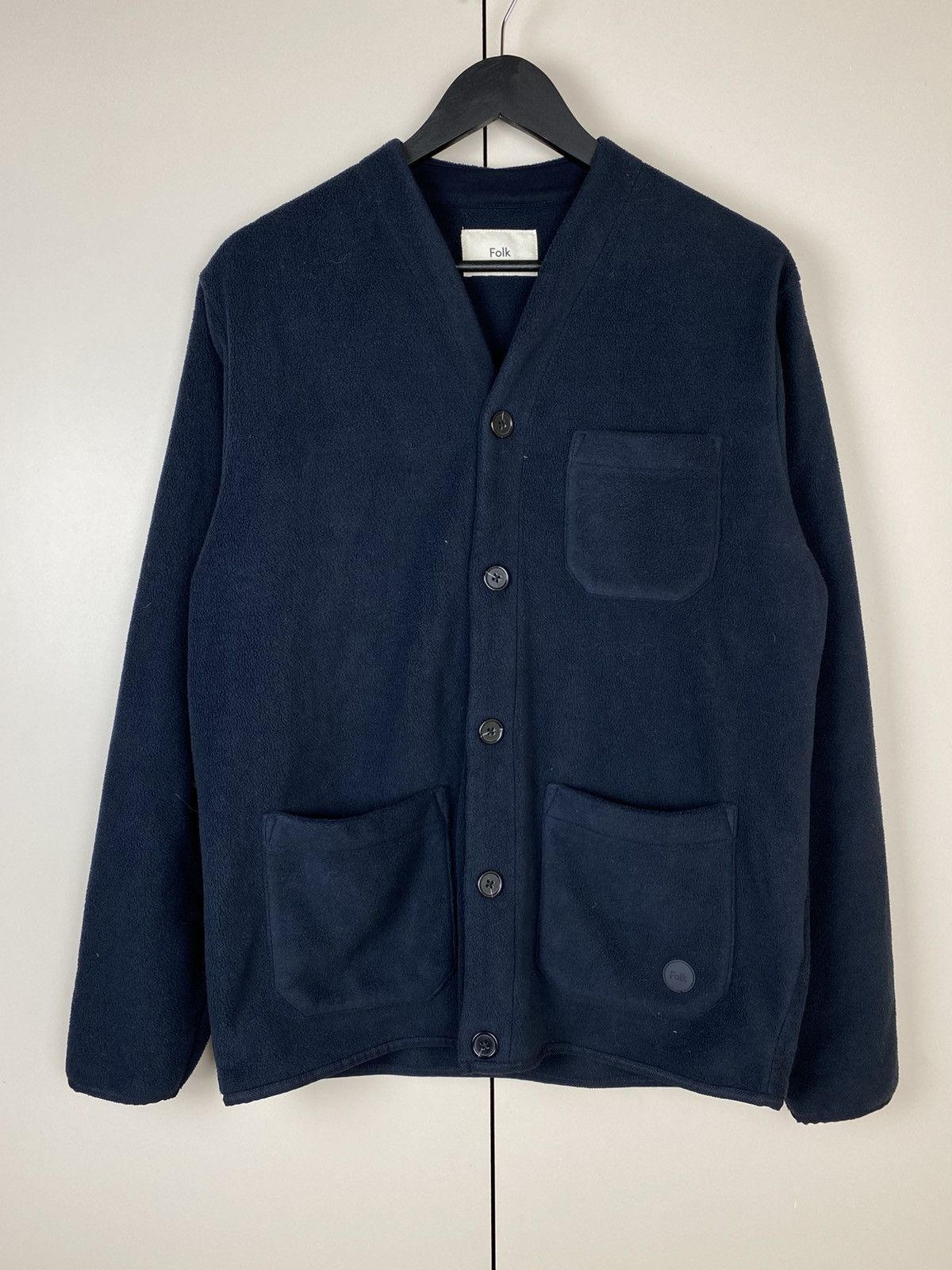 Folk Rare Folk Cardigan Teddy Sherpa Style Y2K Old money Size US M / EU 48-50 / 2 - 1 Thumbnail