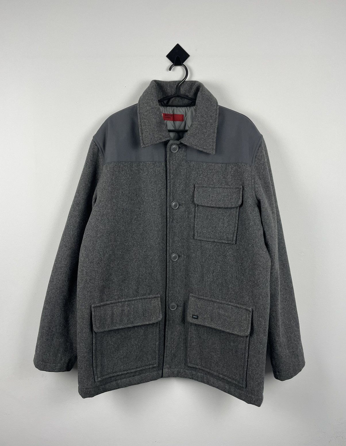 Japanese Brand × Levi's × Levi's Vintage Clothing Levi’s Red Tab Vintage Wool Work Jacket Grey Korea Coat Size US L / EU 52-54 / 3 - 1 Thumbnail