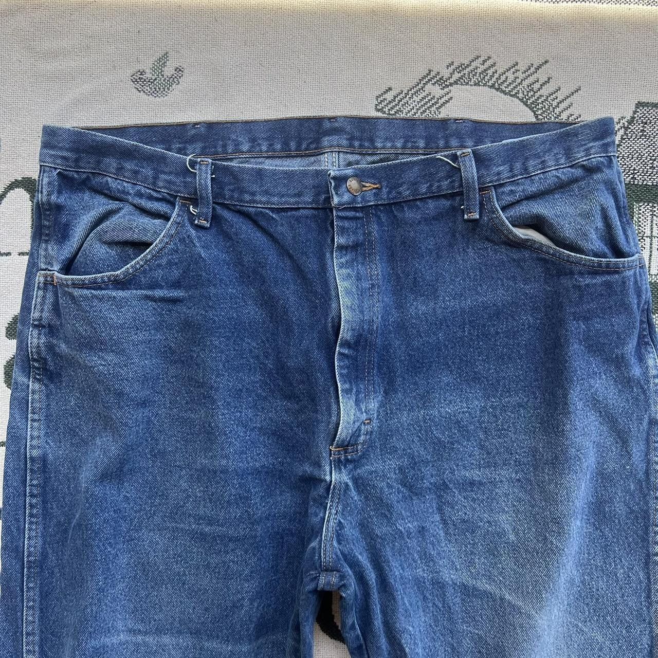 Vintage Vintage Y2K/2000s Baggy Grunge Dark Wash Denim Jeans! Size US 42 / EU 58 - 5 Thumbnail
