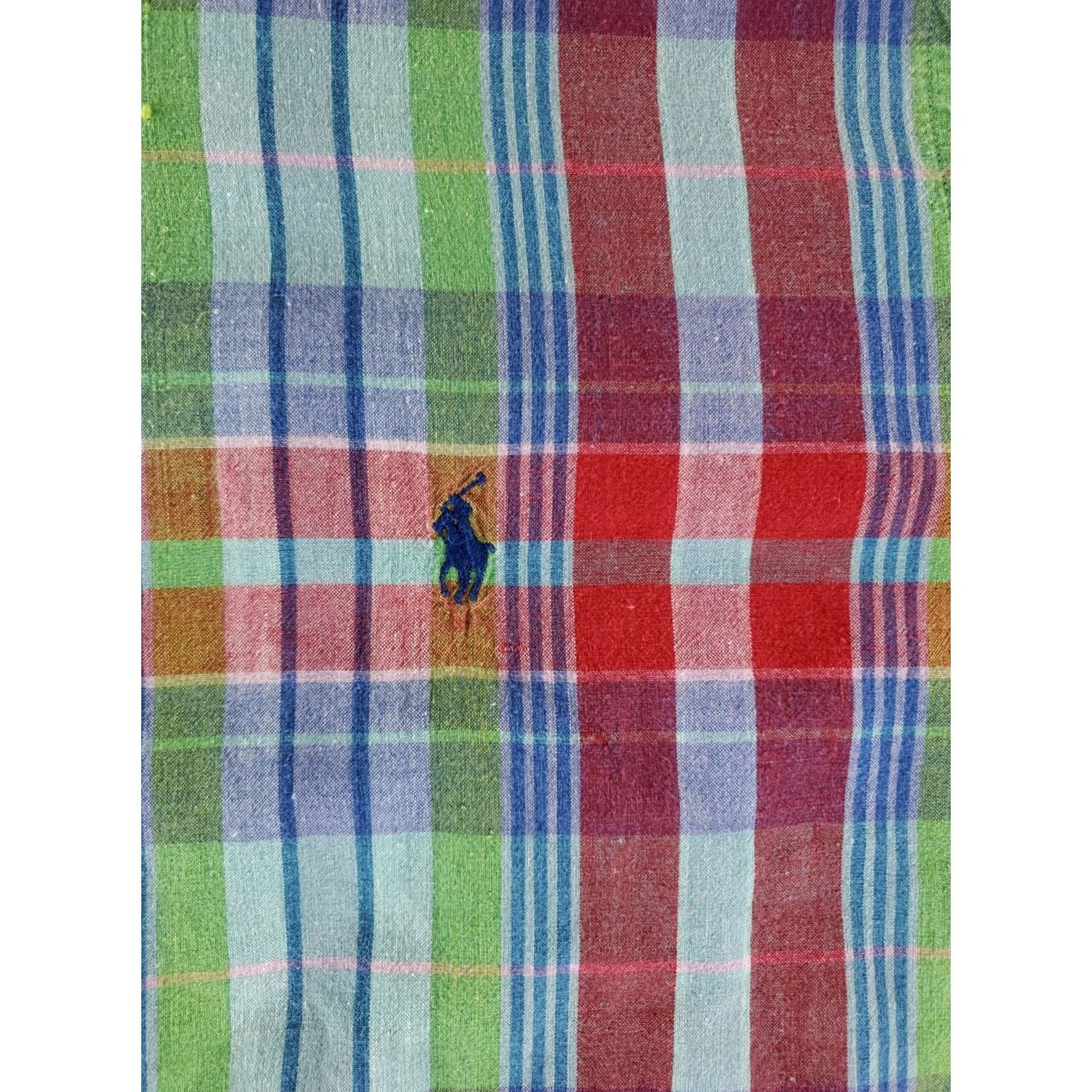 Ralph Lauren Ralph Lauren Shirt Madras Plaid Button Down Short Sleeve Mens M Multicolor Size US M / EU 48-50 / 2 - 3 Thumbnail