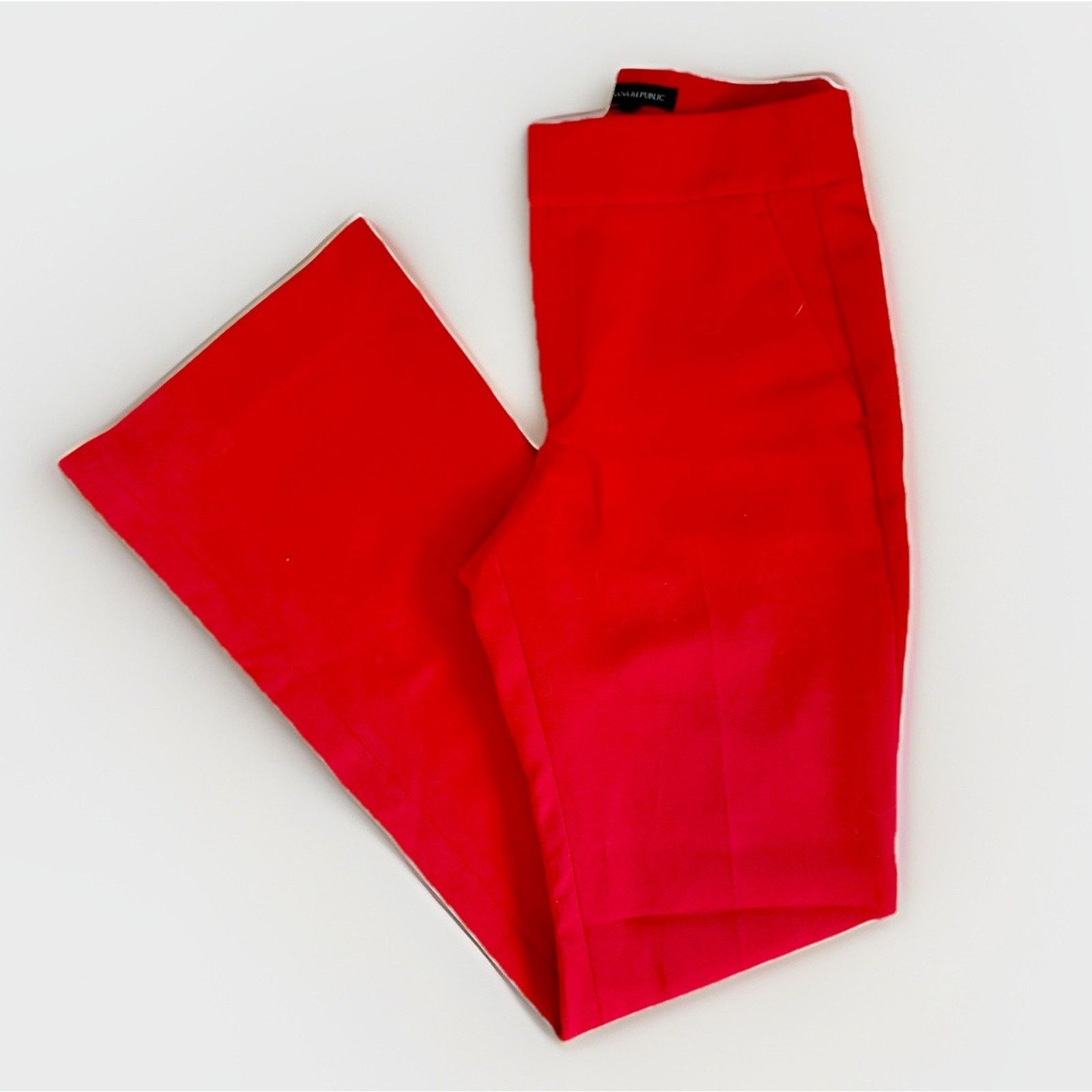 Banana Republic Banana Republic Red Slim Flare Pants Size 2 Women's Size 26" / US 2 / IT 38 - 8 Thumbnail