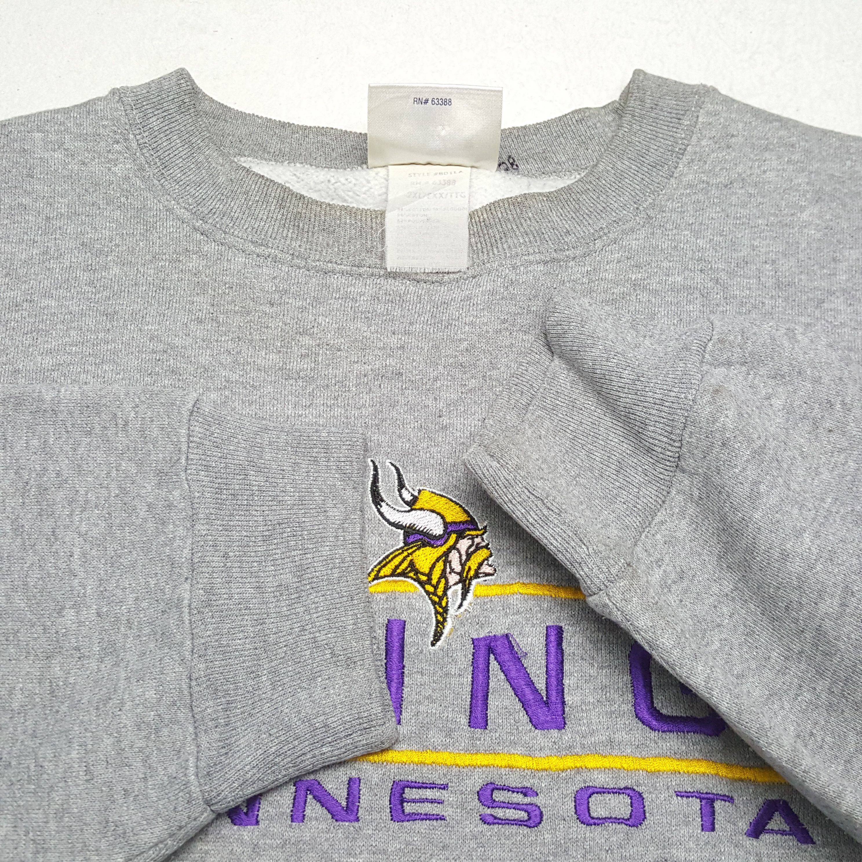 NFL × Vintage VIKINGS MINNESOTA NFL Football Team Sweatshirt Size US XL / EU 56 / 4 - 7 Thumbnail