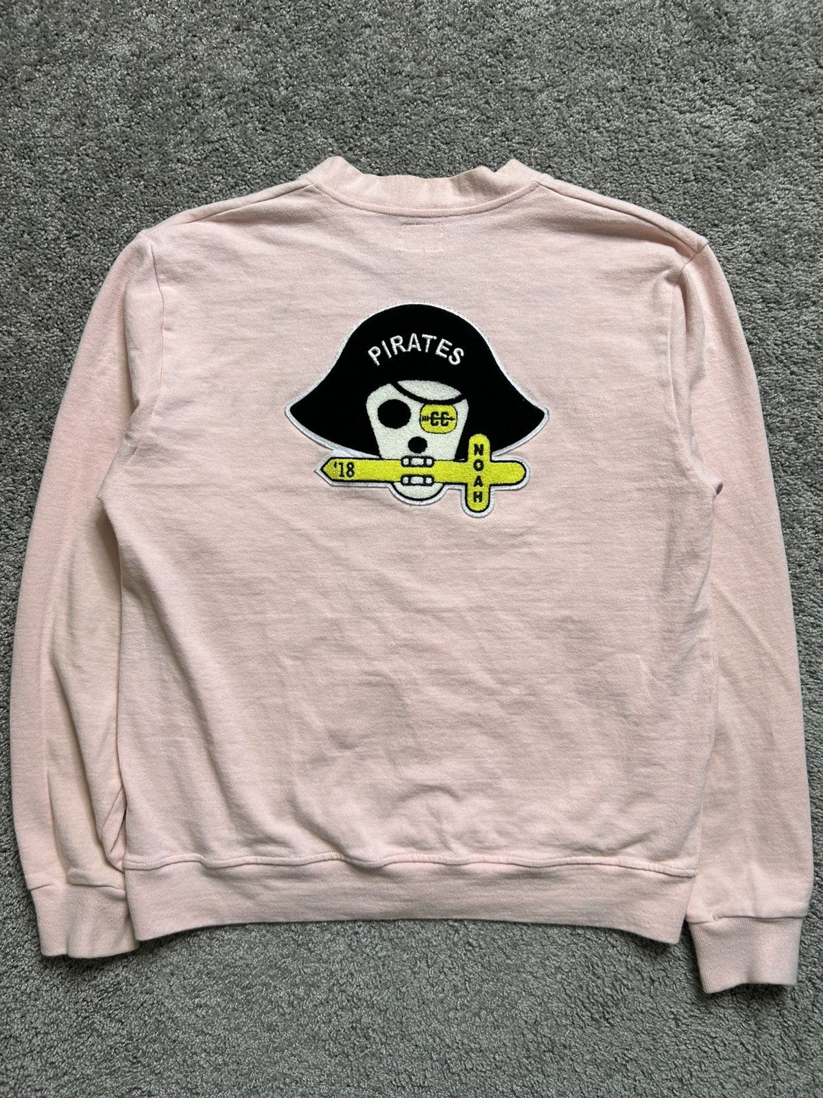 Other Noah Pirates Embroidered Cardigan Pink Made in Canada Size US L / EU 52-54 / 3 - 1 Thumbnail