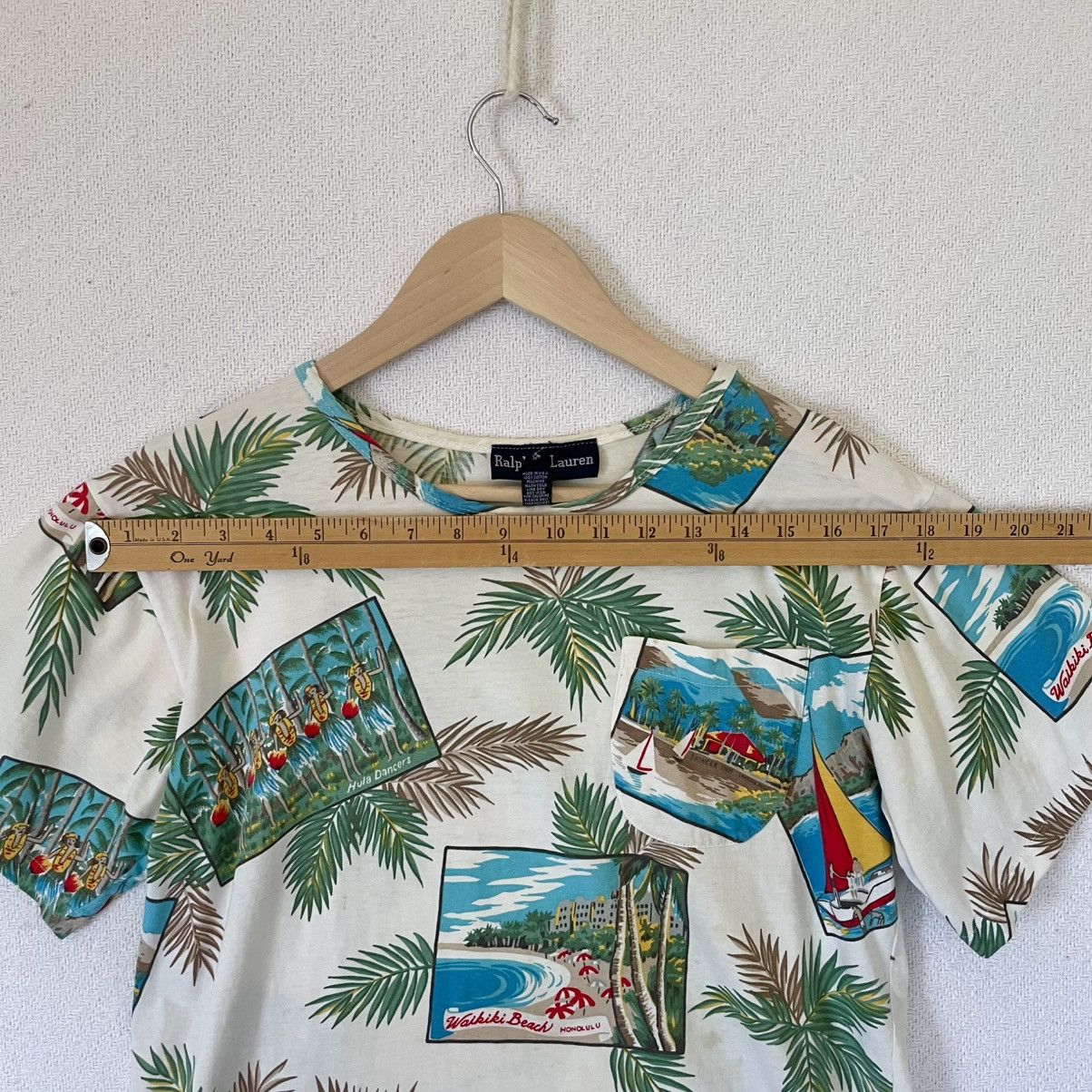 Ralph Lauren Vintage 80s 90s AOP Hawaiian Tropical Postcard Shirt Summer Size US M / EU 48-50 / 2 - 15 Thumbnail