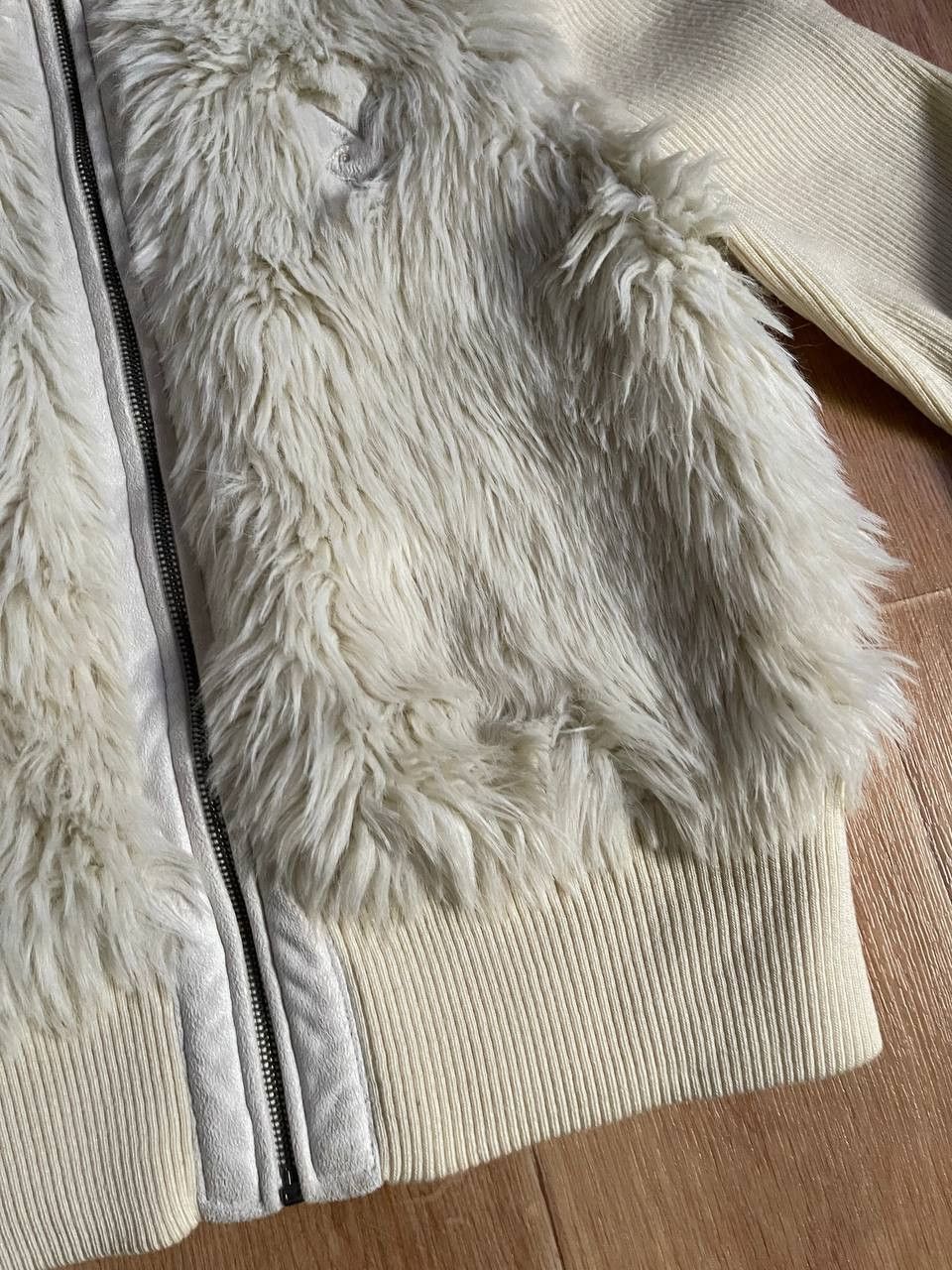 Playboy × Vintage 00S Fluffy Y2K Faux Fur Jacket Size M / US 6-8 / IT 42-44 - 4 Thumbnail