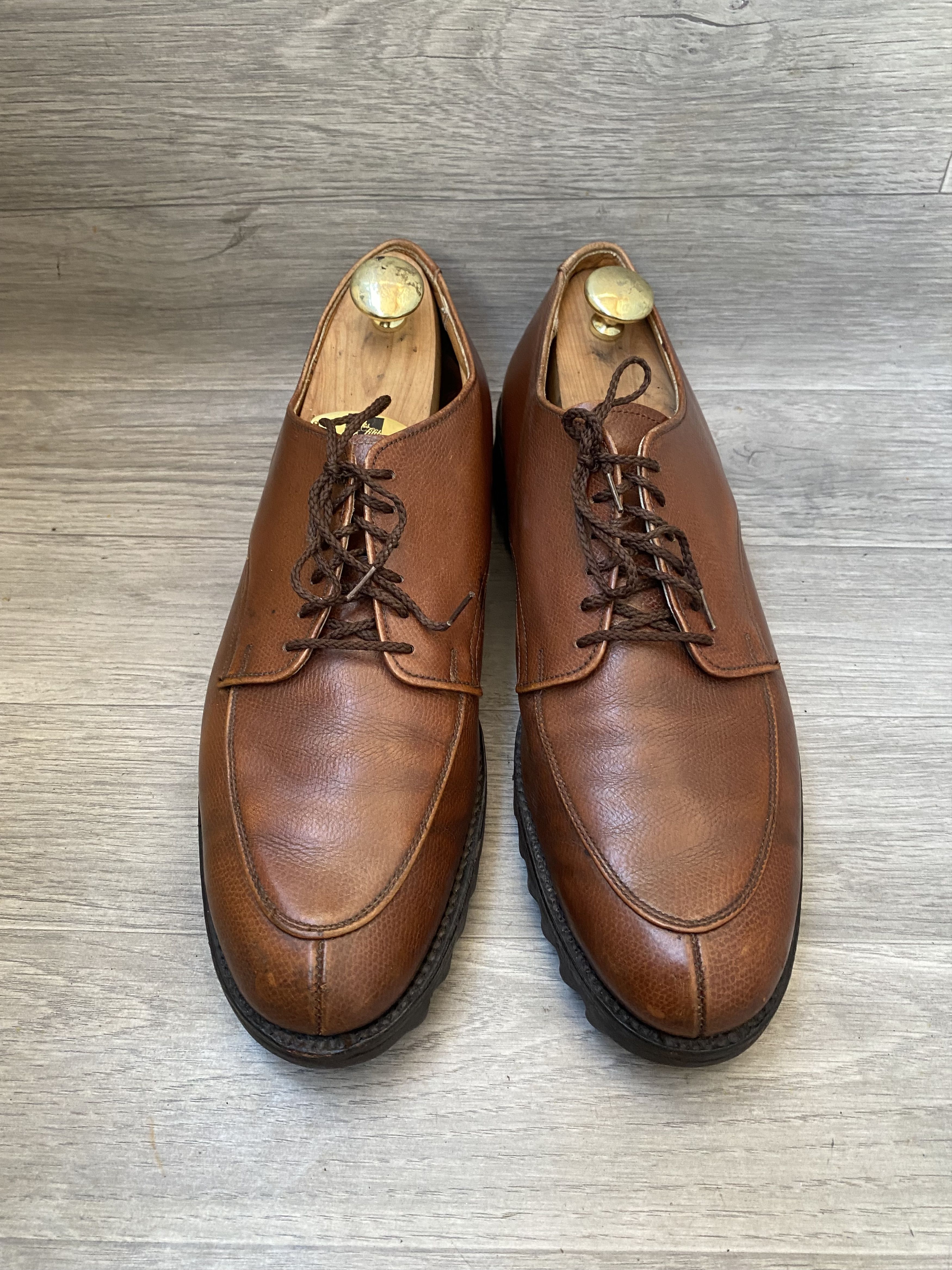 Alden Alden norvegian split toe, pebble grain derby shoes 13A/C Size US 13 / EU 46 - 3 Thumbnail