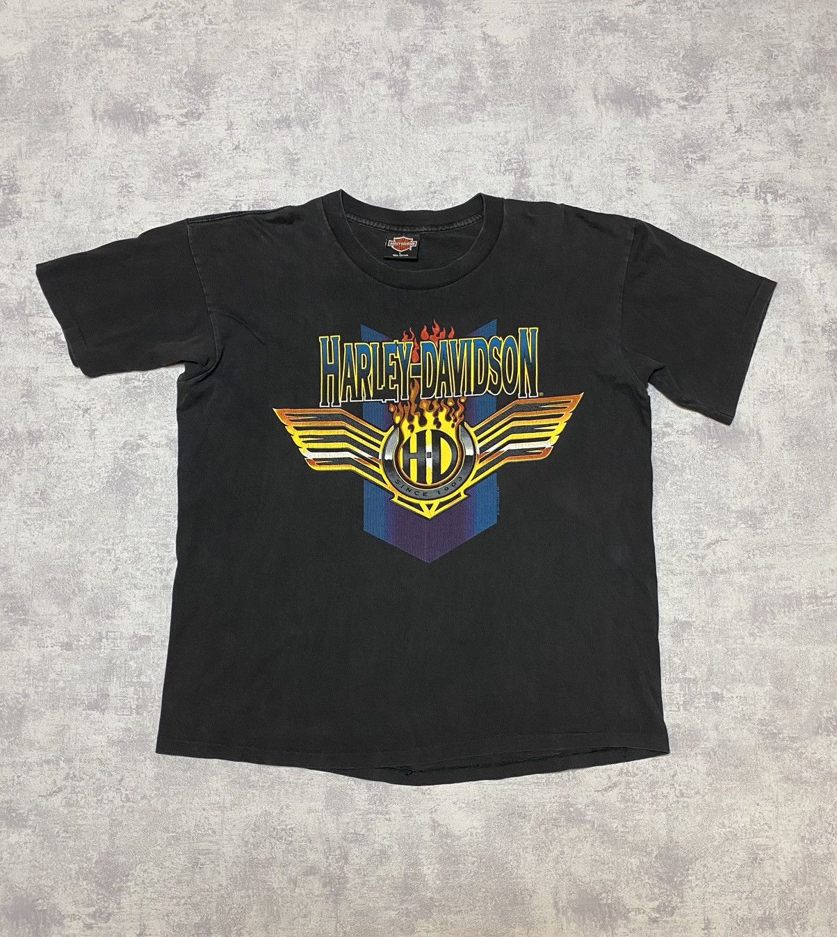 Retro 1994 Harley Davidson Graphic Tee Shirt Singlestitch