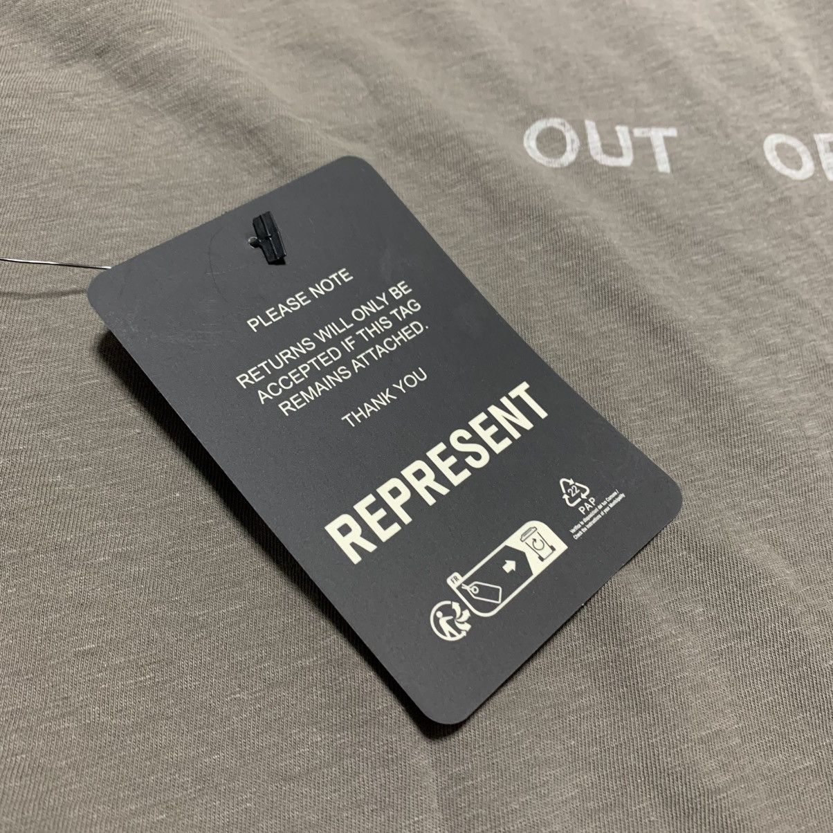 Represent Clo. Represent XS Team Rep Dark Taupe Tee Size US XS / EU 42 / 0 - 4 Thumbnail