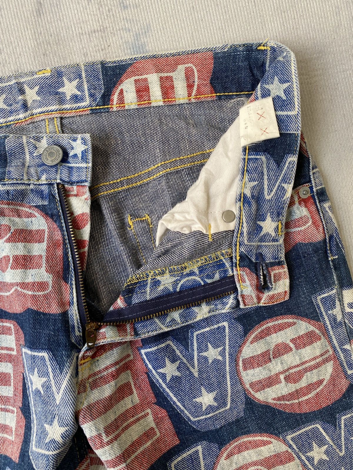 Hysteric Glamour AW1998 Japanese Brand Hysteric Glamour Overprint Jeans Size US 28 / EU 44 - 17 Thumbnail