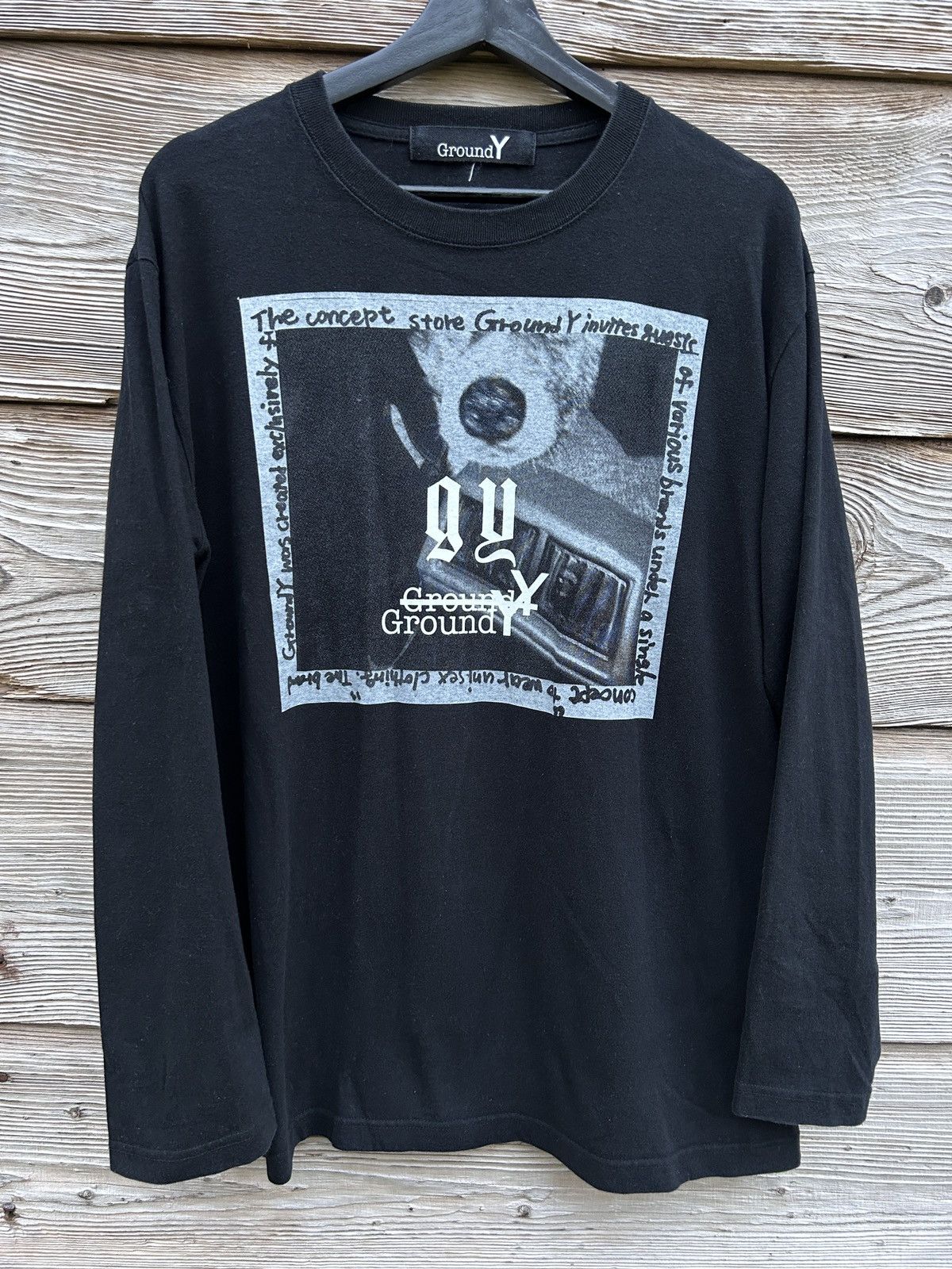 Ground Y Yohji Yamamoto 18AW GroundY Eye Long Sleeve T-Shirt Size US XL / EU 56 / 4 - 1 Thumbnail