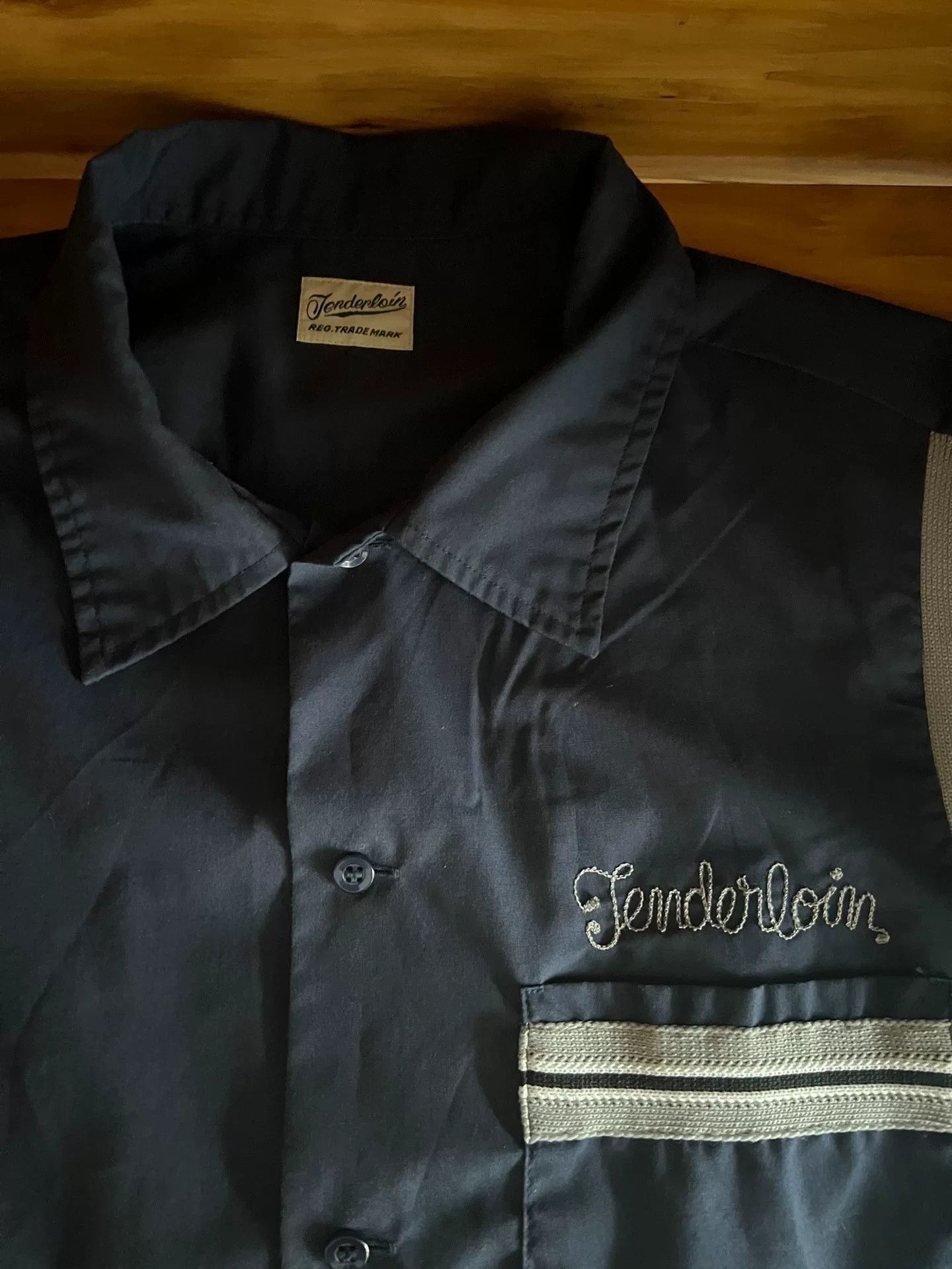 Tenderloin Tenderloin Indigo Dyed Bowling Short Sleeve Shirt Size US S / EU 44-46 / 1 - 9 Thumbnail