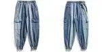 High Sport × Japanese Brand 21SS Indigo Union Japan Blue Denim Faded Jogger Pants Size US 32 / EU 48 - 2 Thumbnail