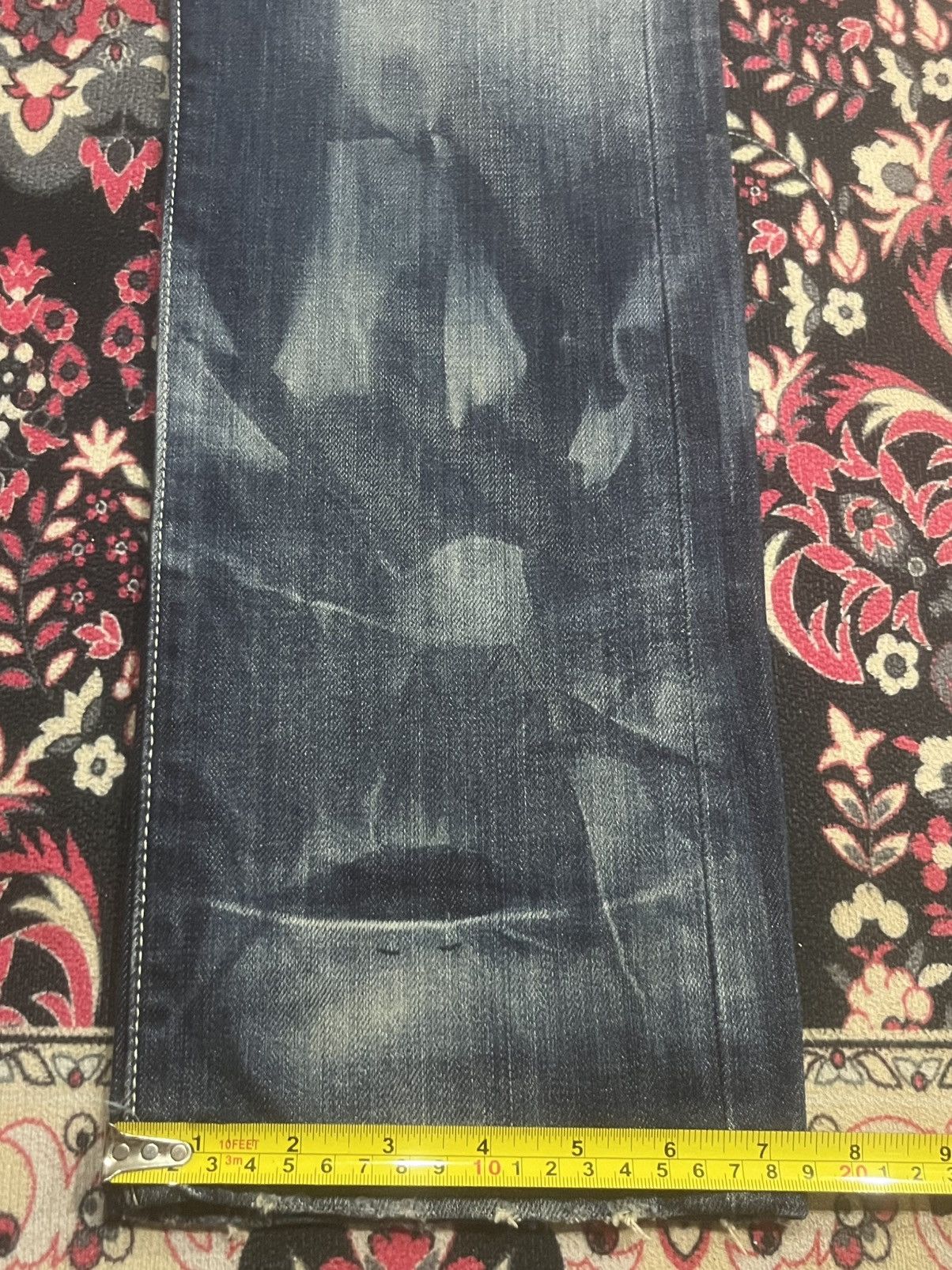 Levi's Vintage Levi’s 505 Blue Washed Distressed Slim Straight Jean Size US 30 / EU 46 - 15 Thumbnail