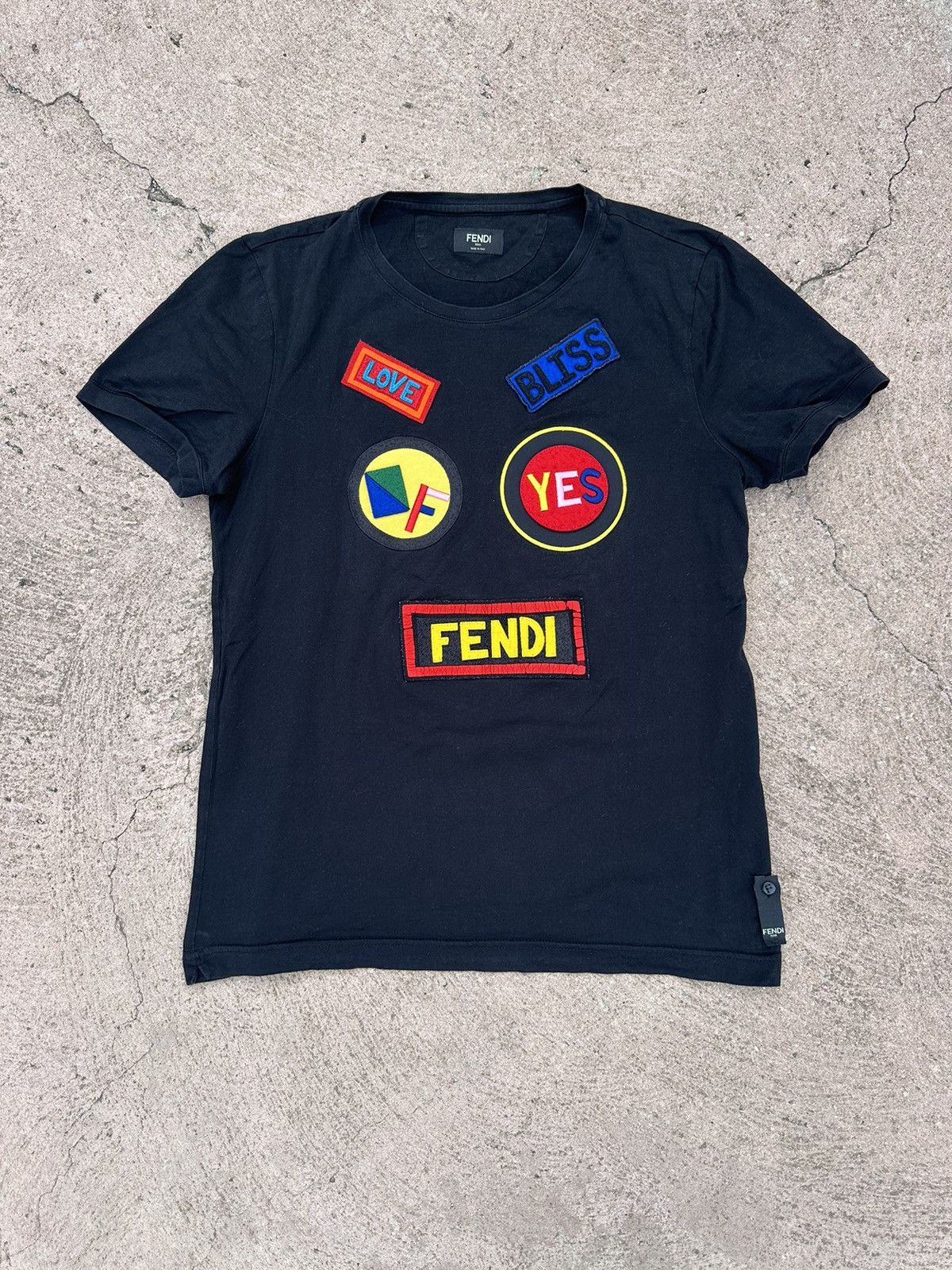 Fendi Fendi Tee T Shirt Black Grailed