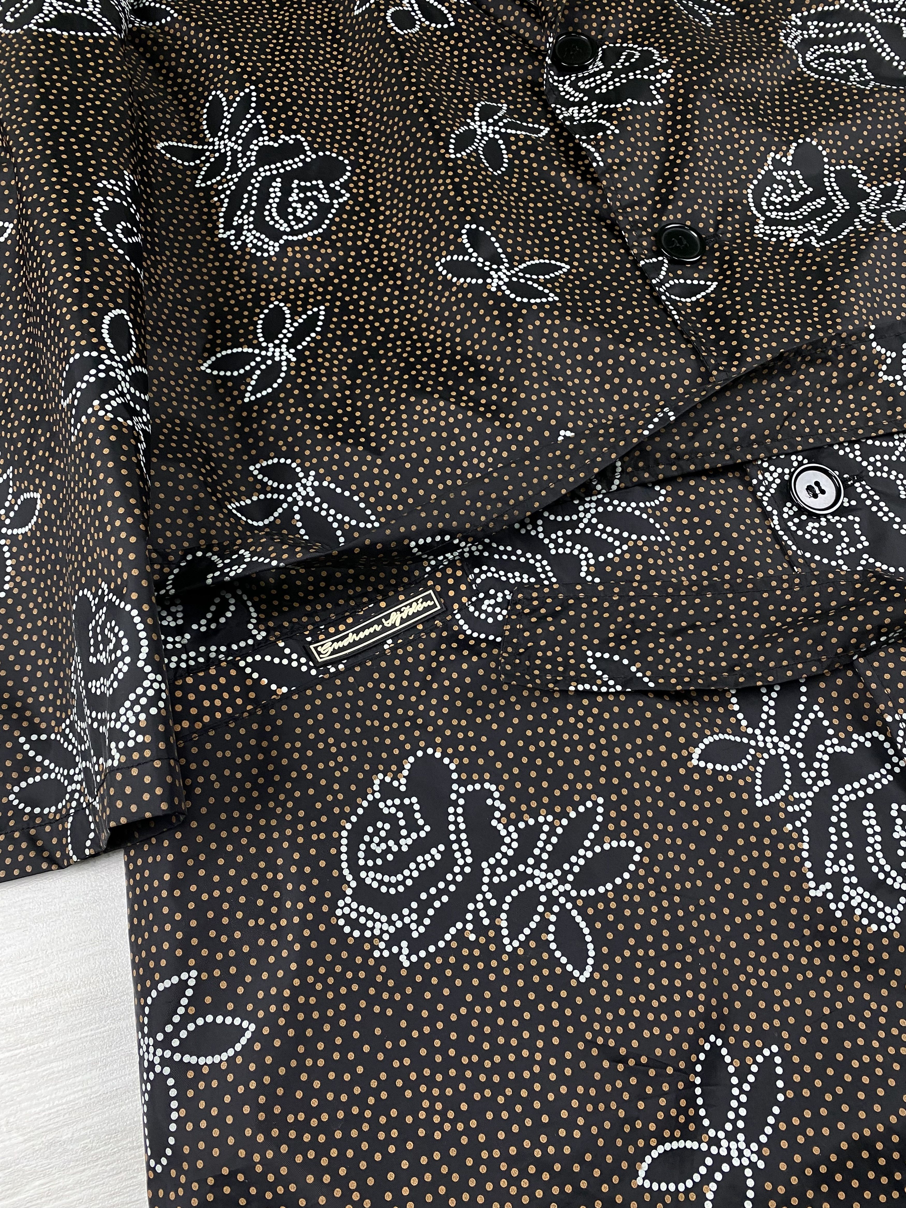 Gudrun Sjoden Gudrun Sjoden Rain Jacket Trench Floral Tie Waist Pockets Size M / US 6-8 / IT 42-44 - 5 Thumbnail