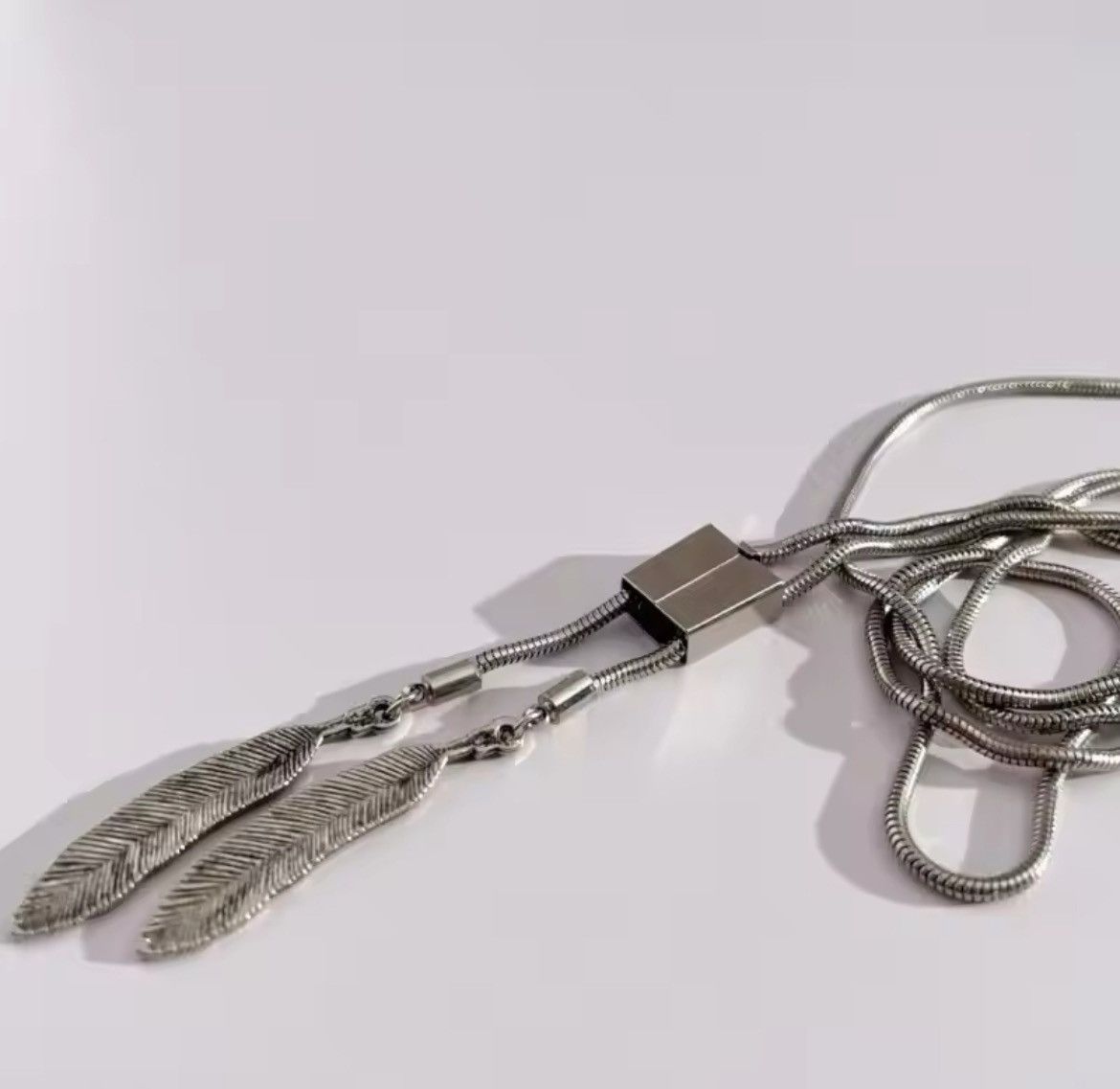 Vintage Feathers Design Alloy Bolo Tie Size ONE SIZE - 4 Thumbnail