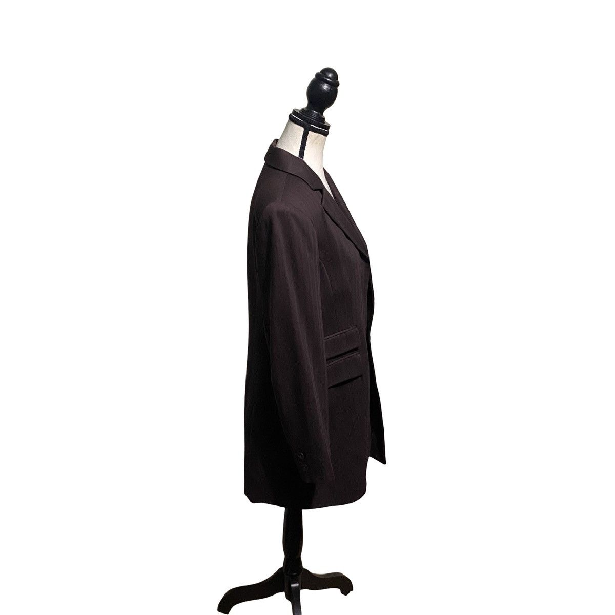 Balenciaga Vintage Balenciaga Chocolate Blazer Size M / US 6-8 / IT 42-44 - 4 Thumbnail