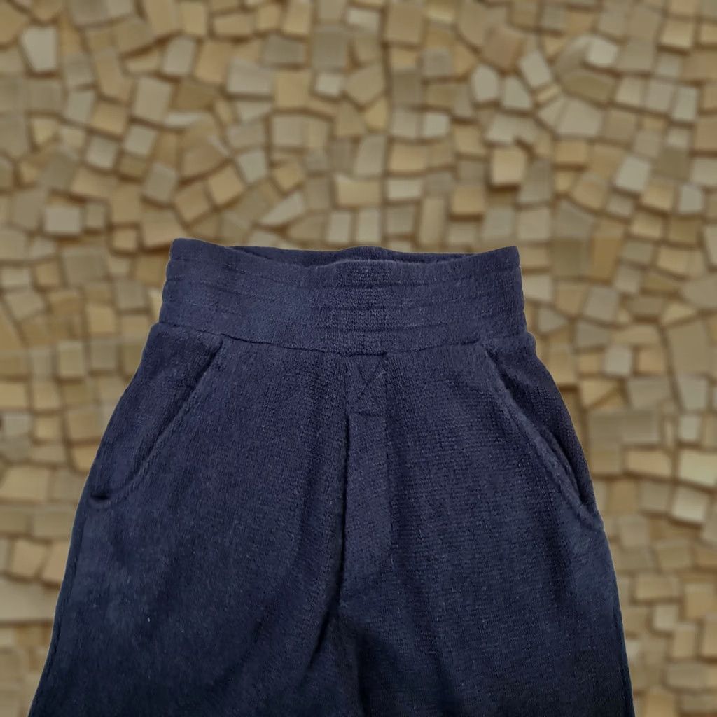 The Elder Statesman VINTAGE The Elder Statesman Womens Joggers XS Navy 100% Cashmere Knit Pants Trousers Size 26" / US 2 / IT 38 - 1 Thumbnail
