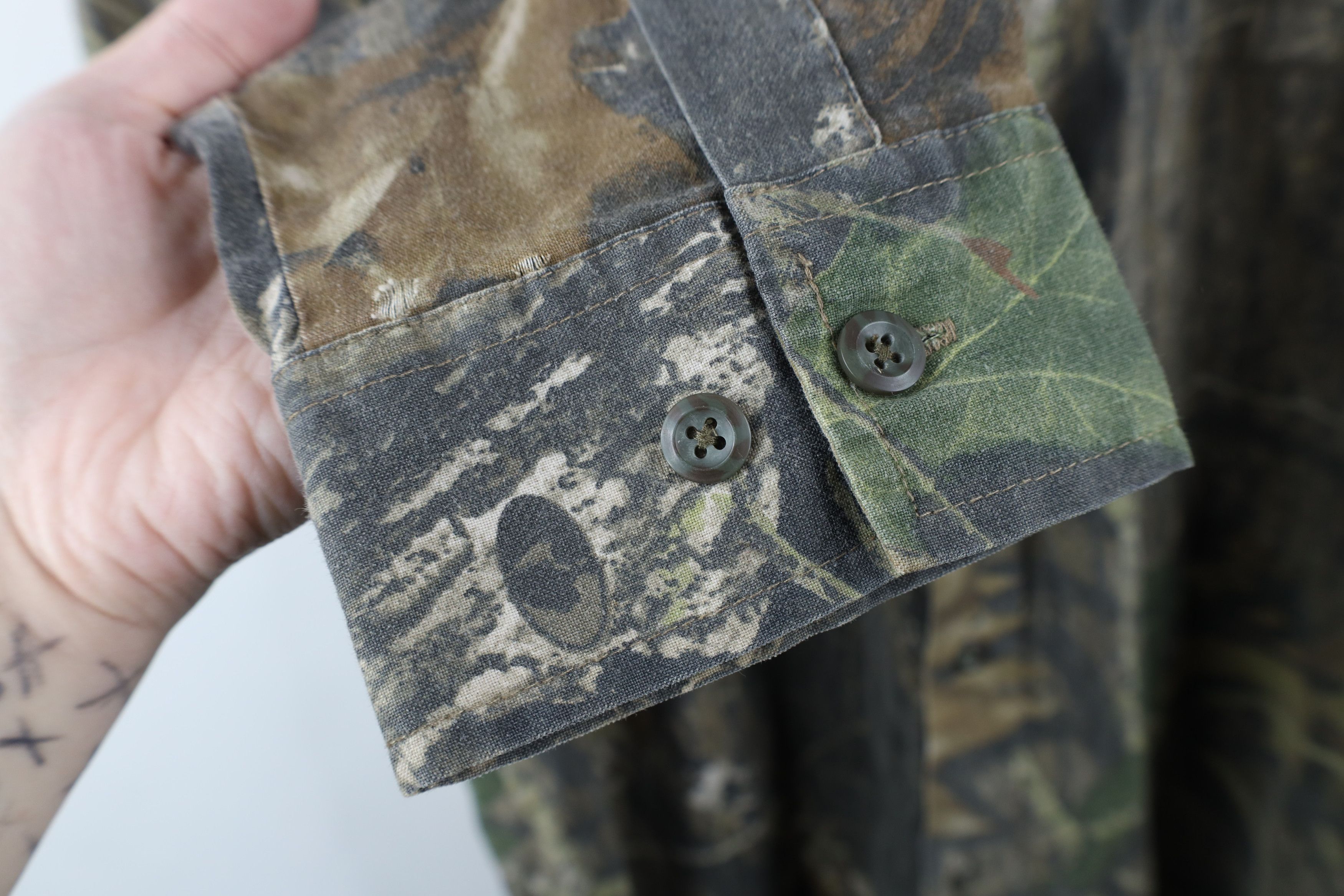 Vintage Vintage Y2K Streetwear Camouflage Collared Button Shirt Size US XL / EU 56 / 4 - 9 Thumbnail