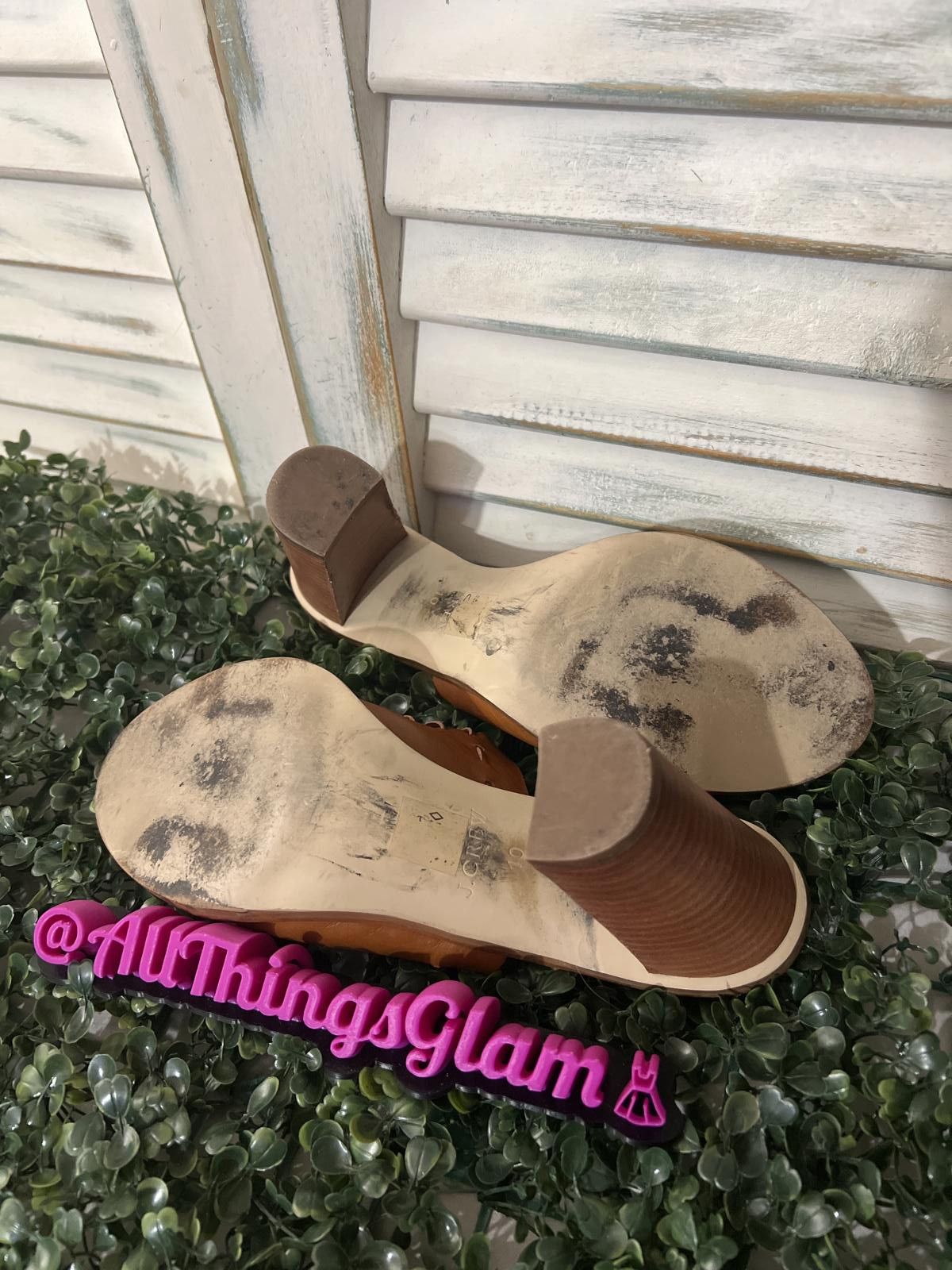 J.Crew J.Crew Brown Leather wood Mule 4in Heel 10 boho Size US 10 / IT 40 - 5 Thumbnail