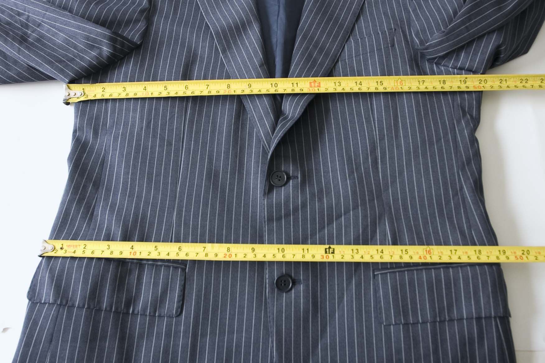 Canali Canali Jacket Wool Made in Italy Size 48R/38US Blue Stripe Size 38R - 5 Thumbnail
