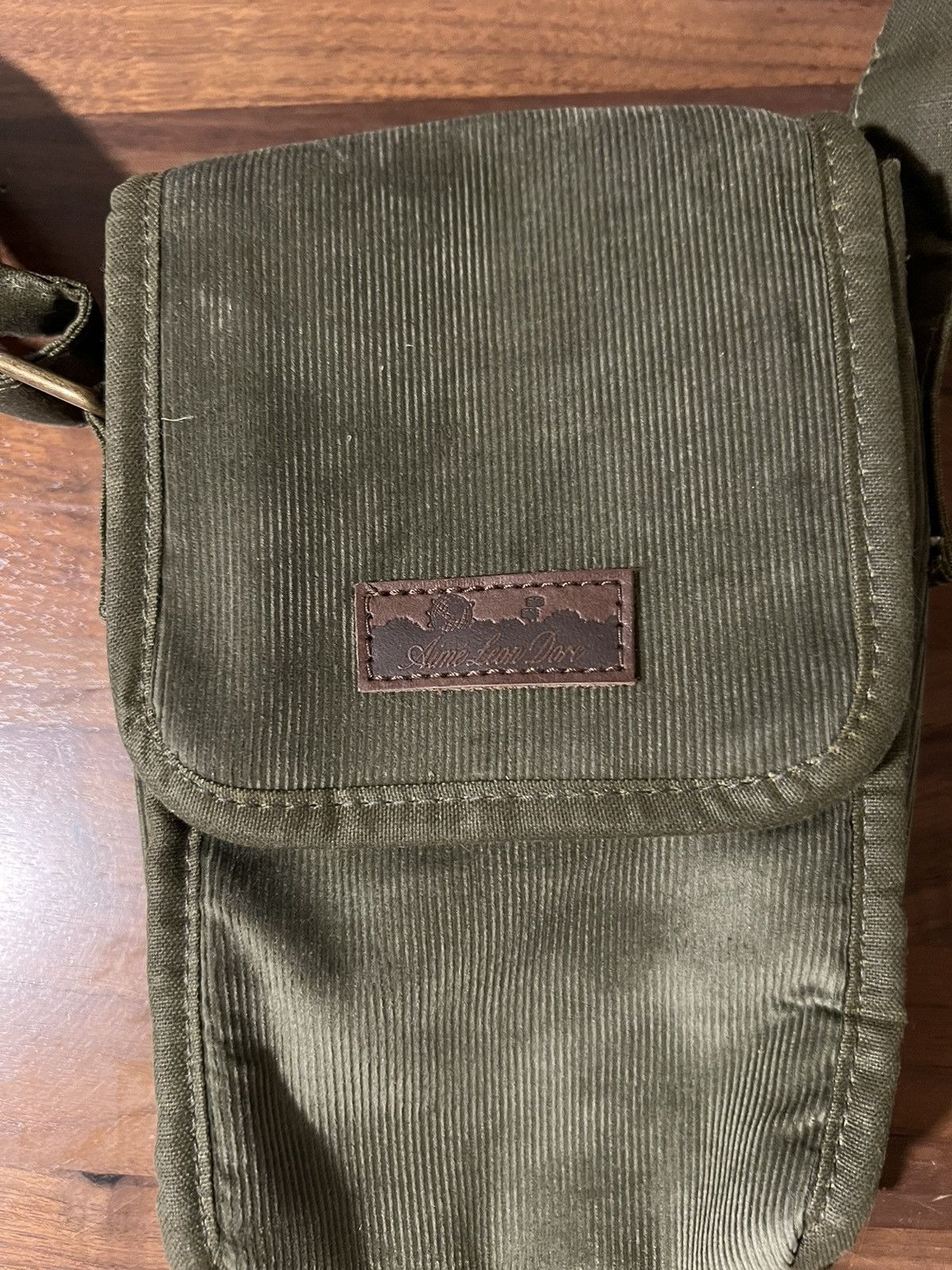 Aime Leon Dore Aime Leon Dore ALD Micro Cord Crossbody Satchel Bag Green Size ONE SIZE - 2 Thumbnail