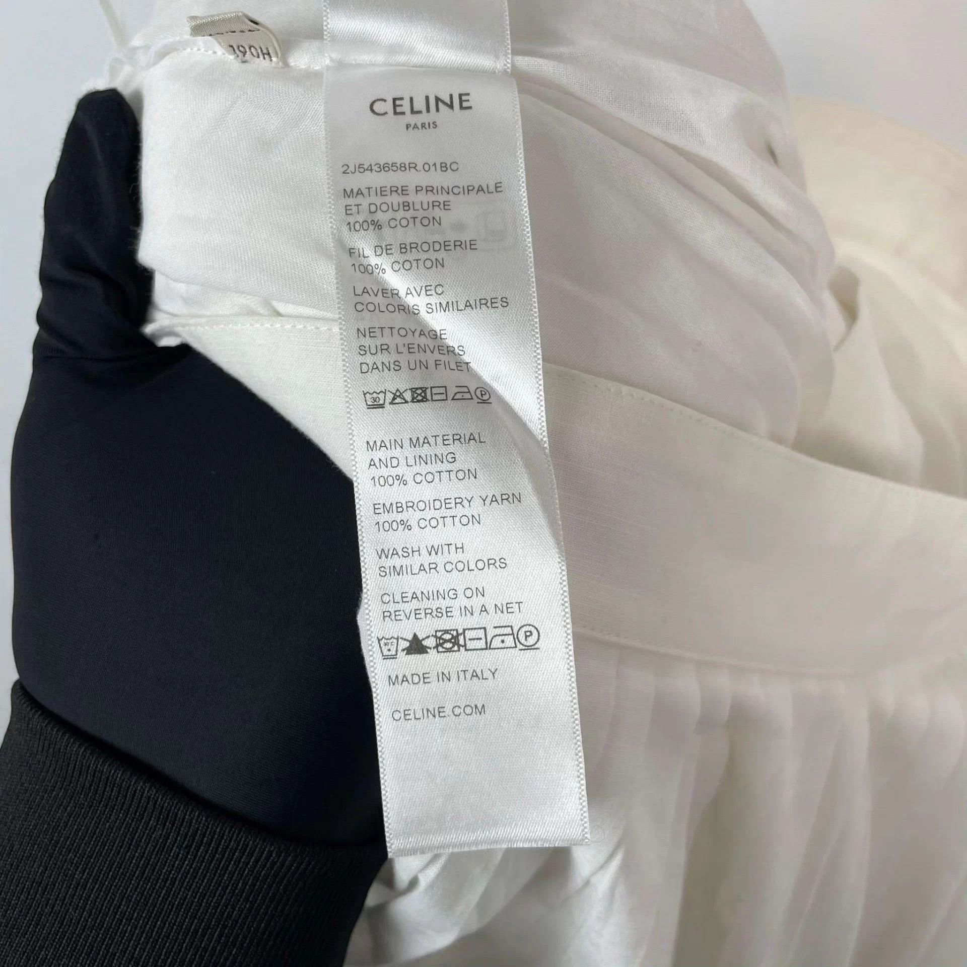Celine Celine Women's White Skirt 40 Size 28" / US 6 / IT 42 - 7 Thumbnail