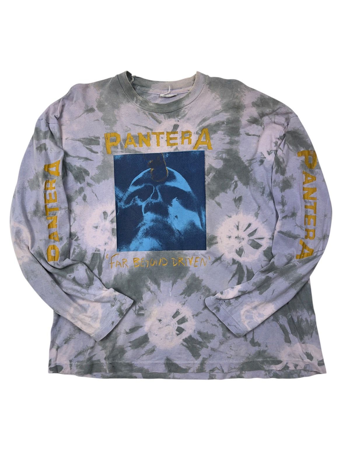 Band Tees Vintage 90s Pantera Far Beyond Driven Tie Dye Long Sleeve T Size US XL / EU 56 / 4 - 1 Thumbnail