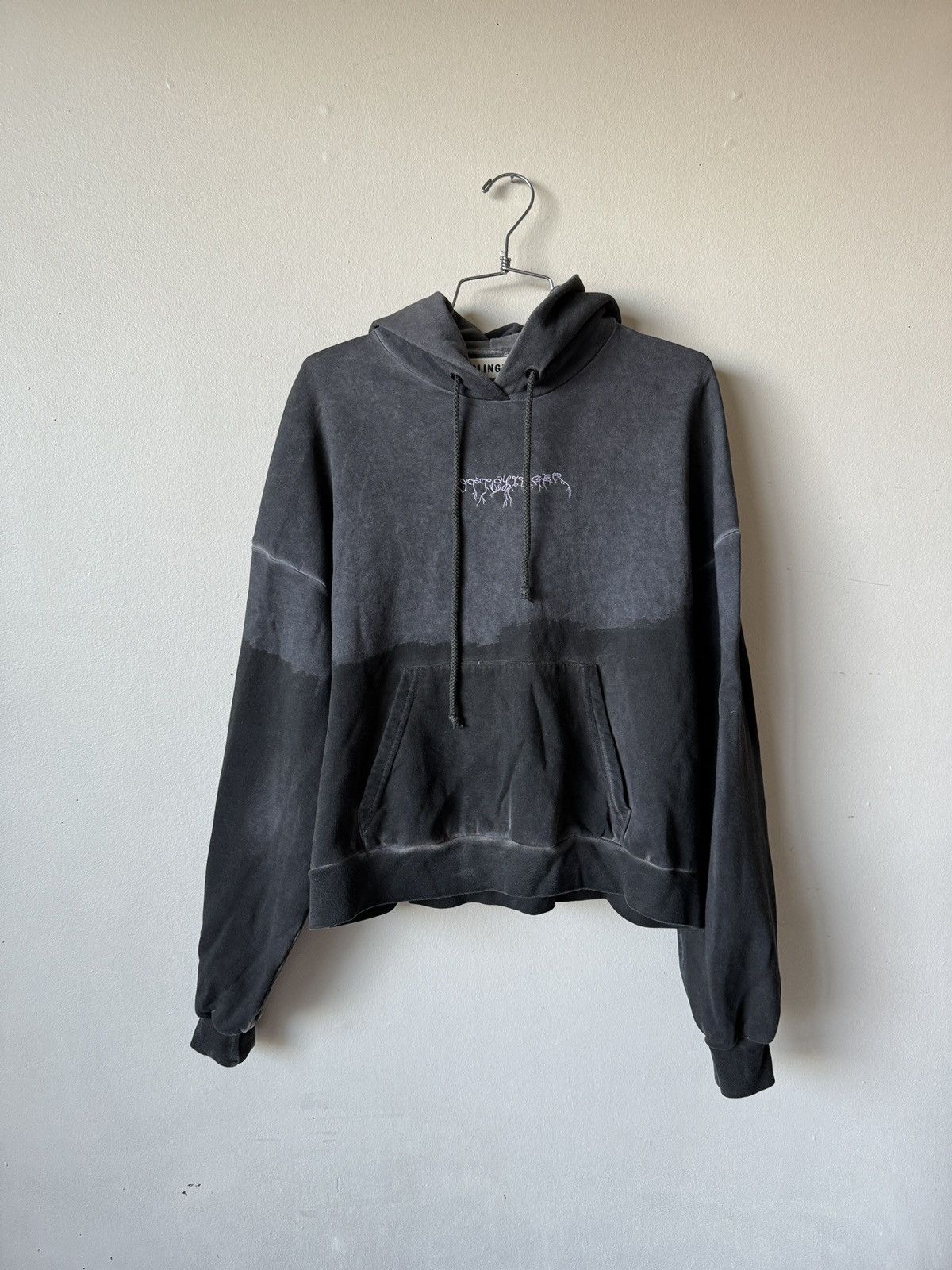 image of Ottolinger Logo Embroidered Hoodie in Black, Men's (Size Small)