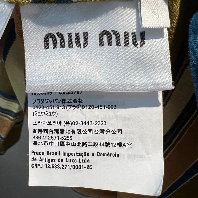 Miu Miu Miu Miu 24 Spring/Summer Collection Striped Long Sleeve Size US S / EU 44-46 / 1 - 6 Thumbnail